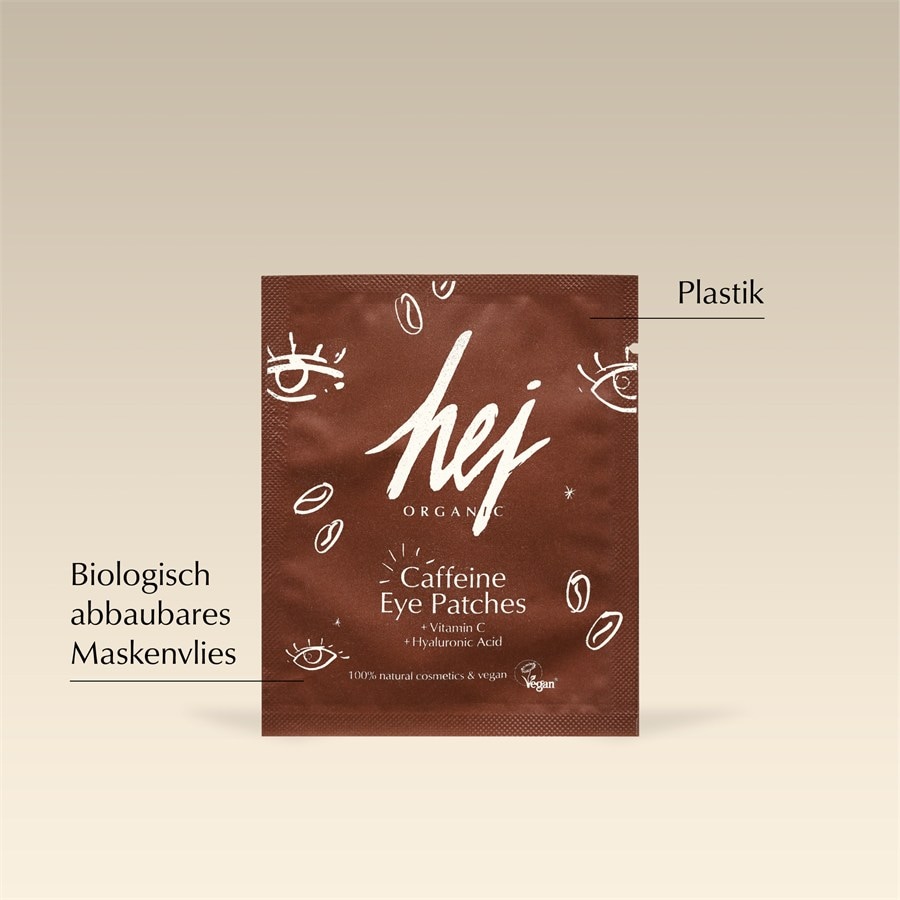 Hej Organic Pielęgnacja oczu Płatki pod oczy z kofeiną i witaminą C