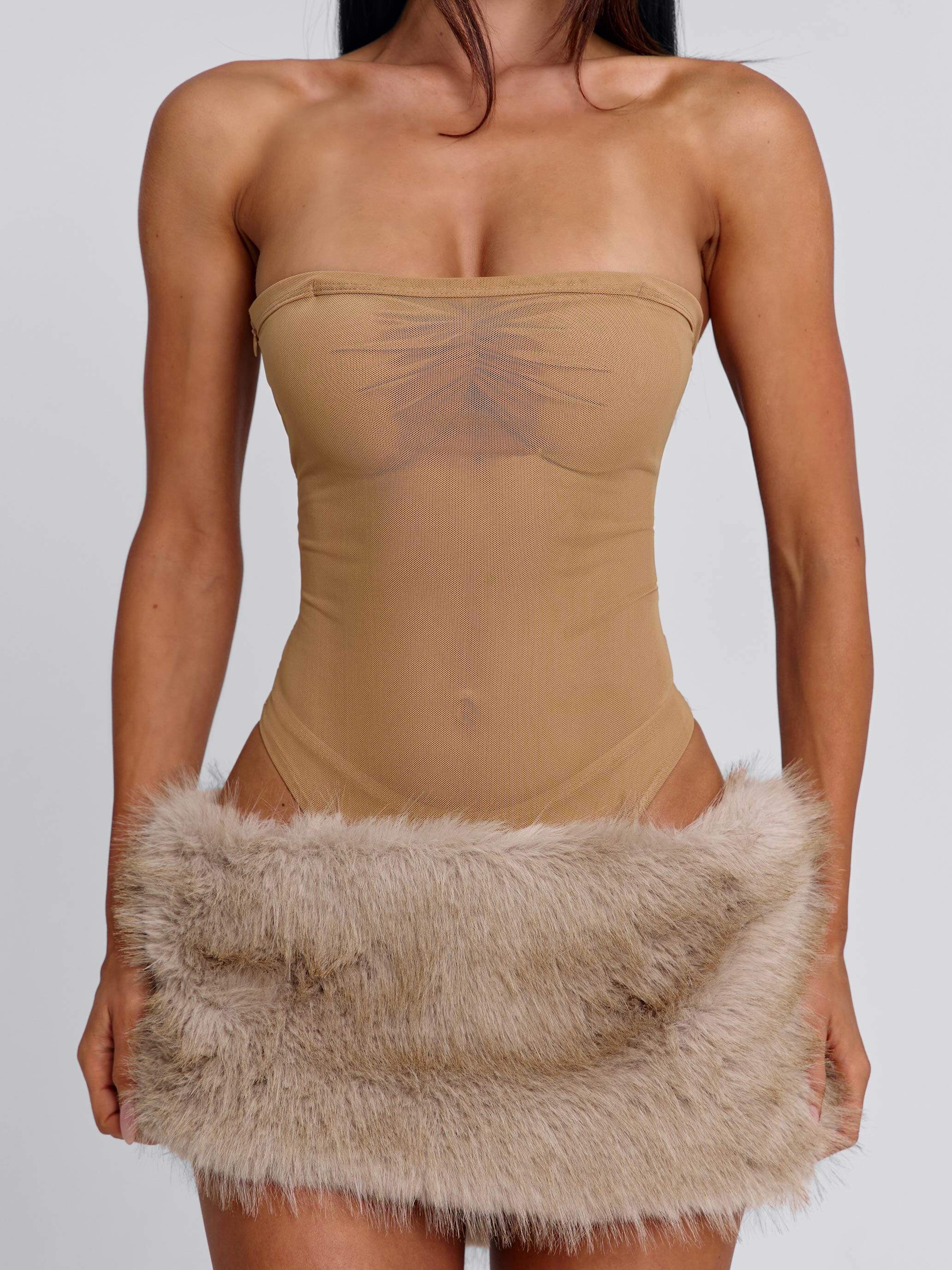 Nahla-Mini-Skirt-Tan
