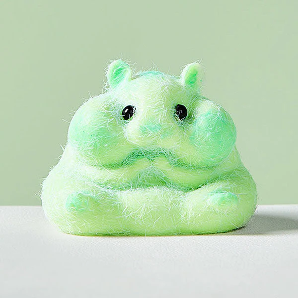 SqueezeSquad Taba Deluxe Premium Silicone Squishies® Fidget Toy - Green Hamster