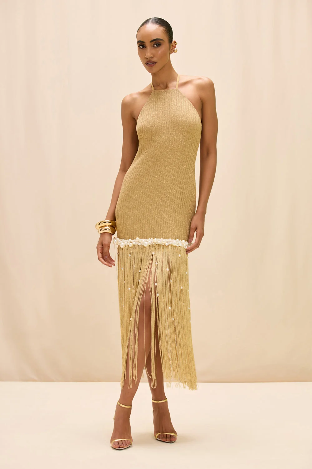 Aurea Crochet Midi Dress
