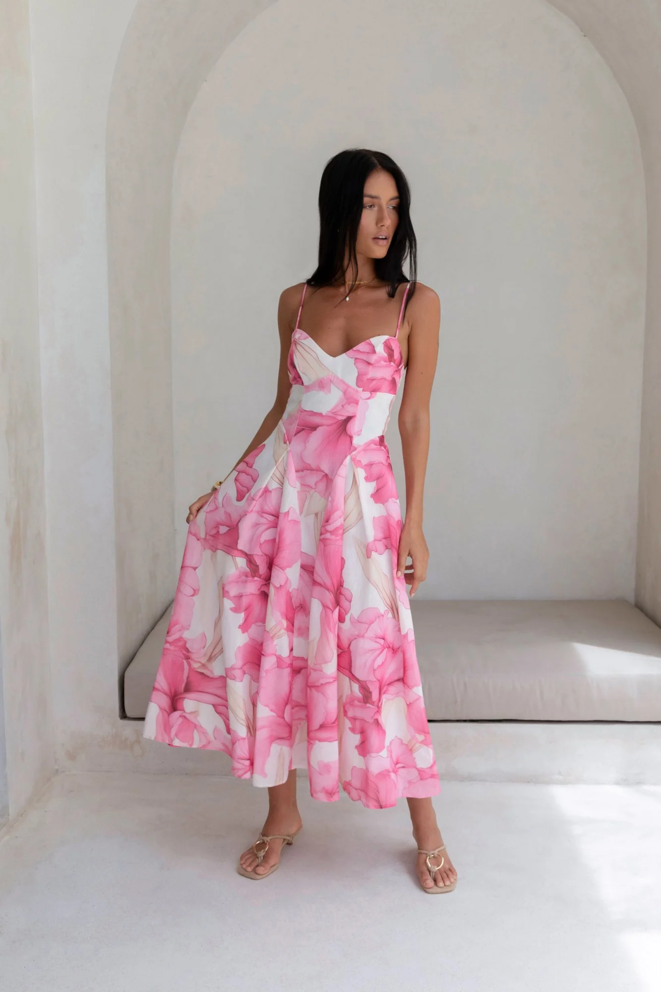 Moments With You Maxi Dress Pink - luluinthesky