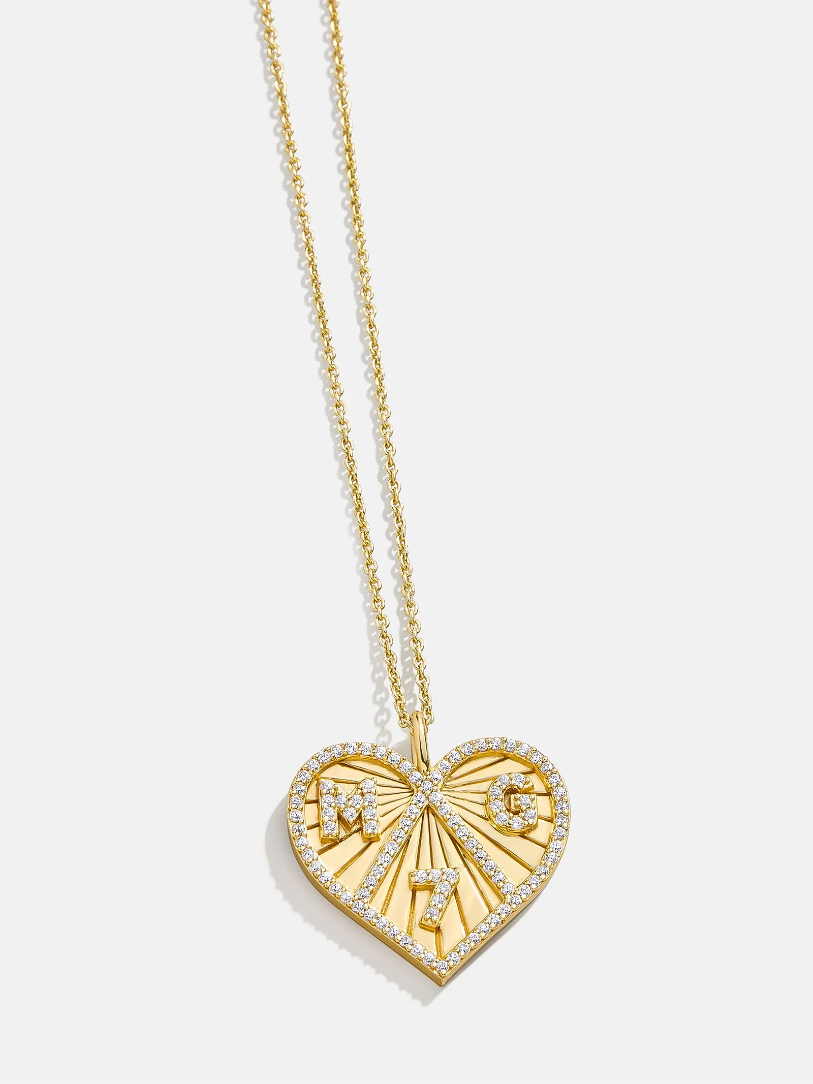 14K Gold Custom Heart Necklace