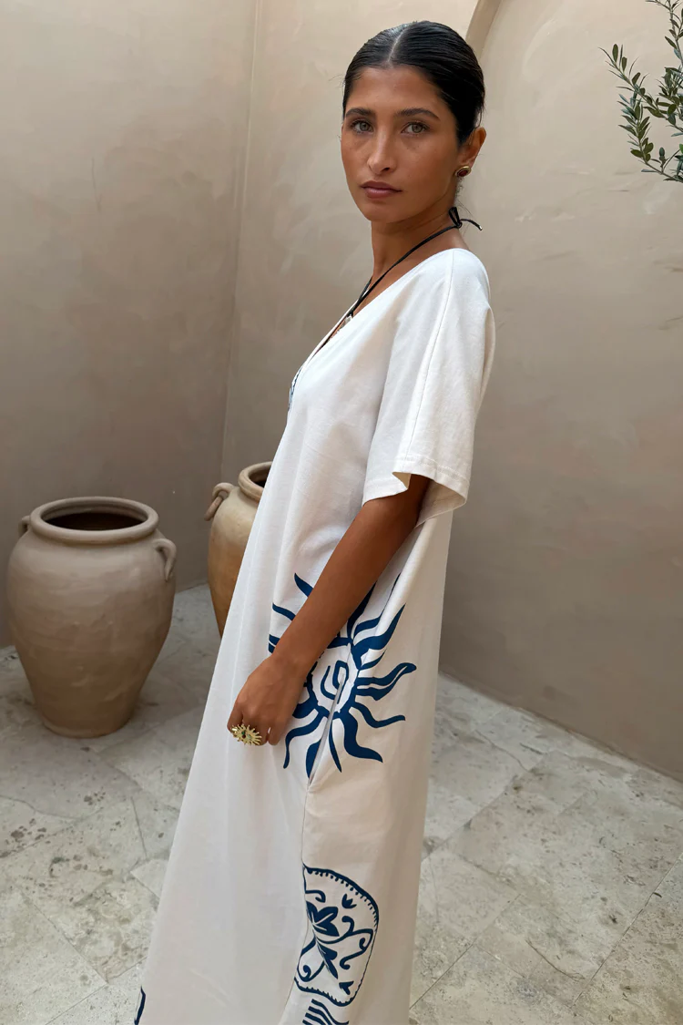 Cream Dolce Vita T-Shirt Dress