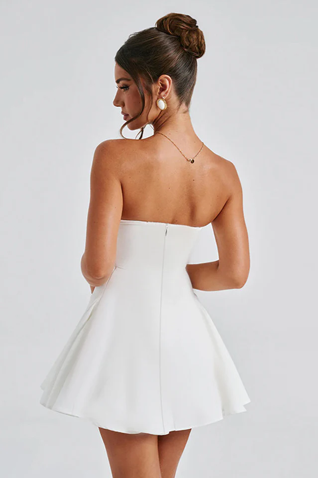 Holly Strapless Skirt with Bow Detail