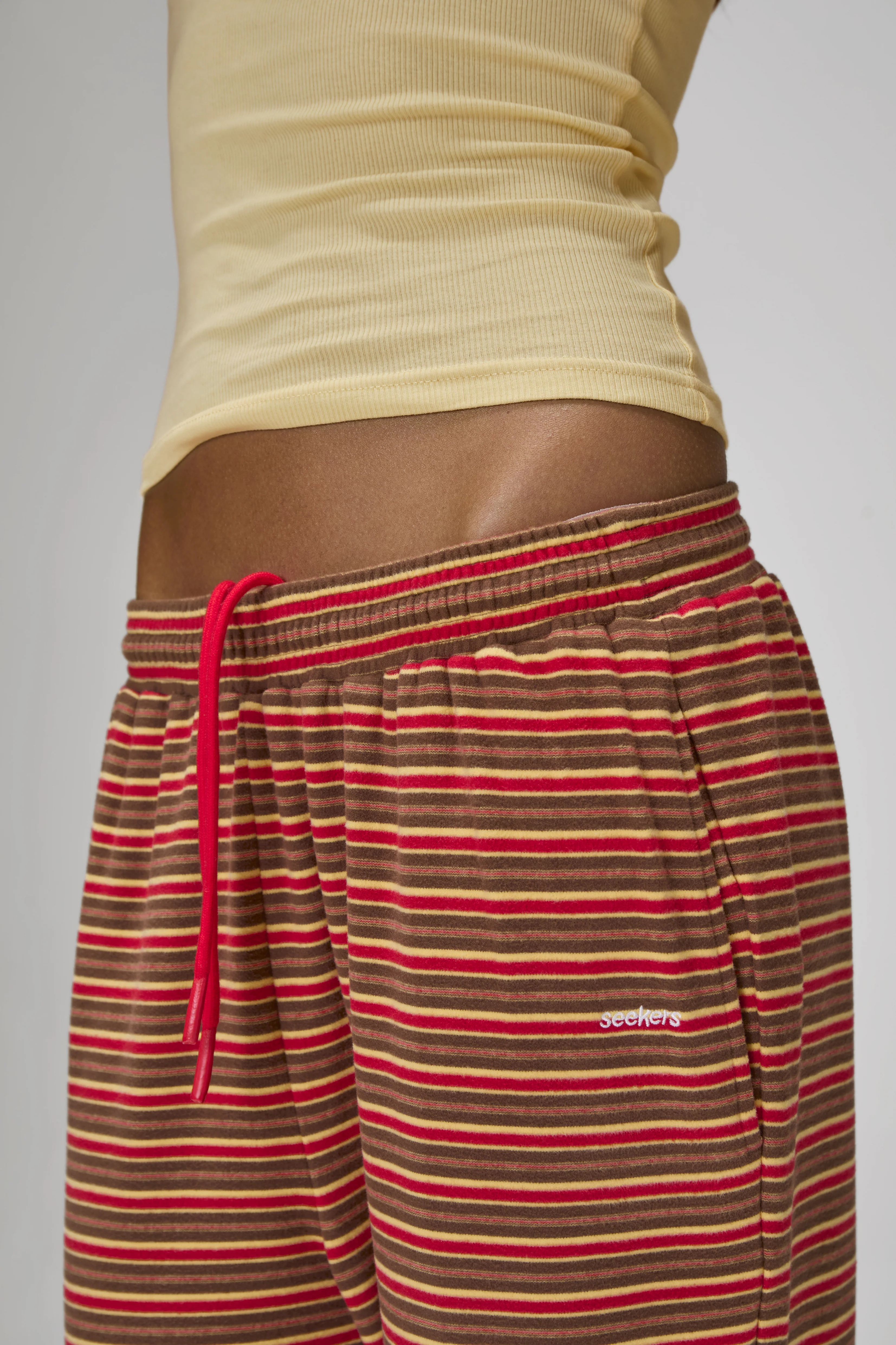 Walker Soft Wide Leg Pants in Red