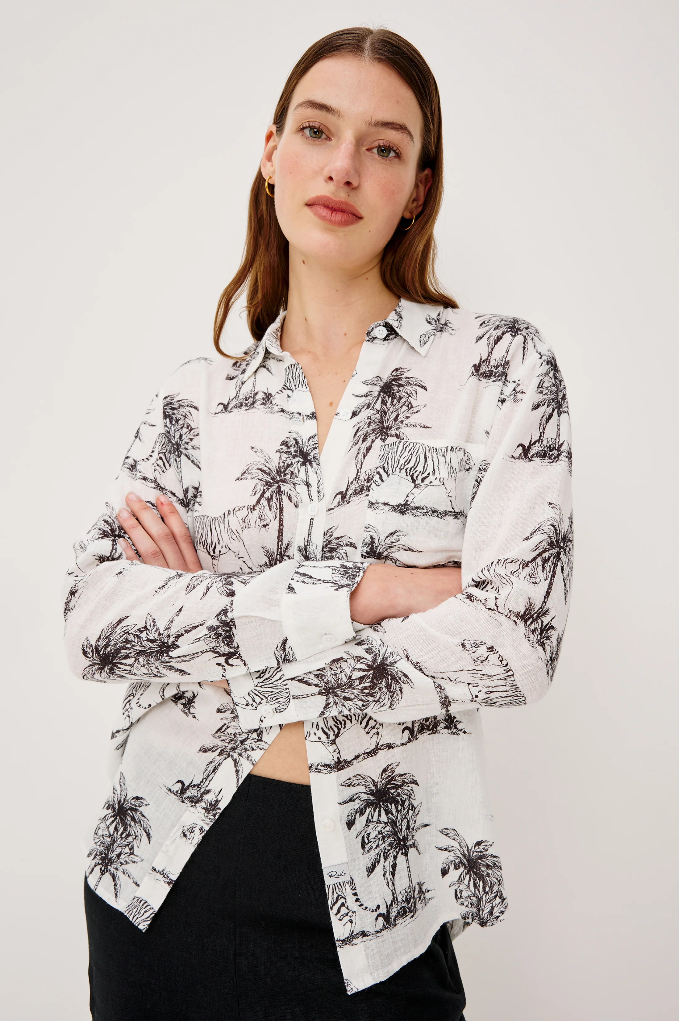 Charli Shirt - Ivory Bengal