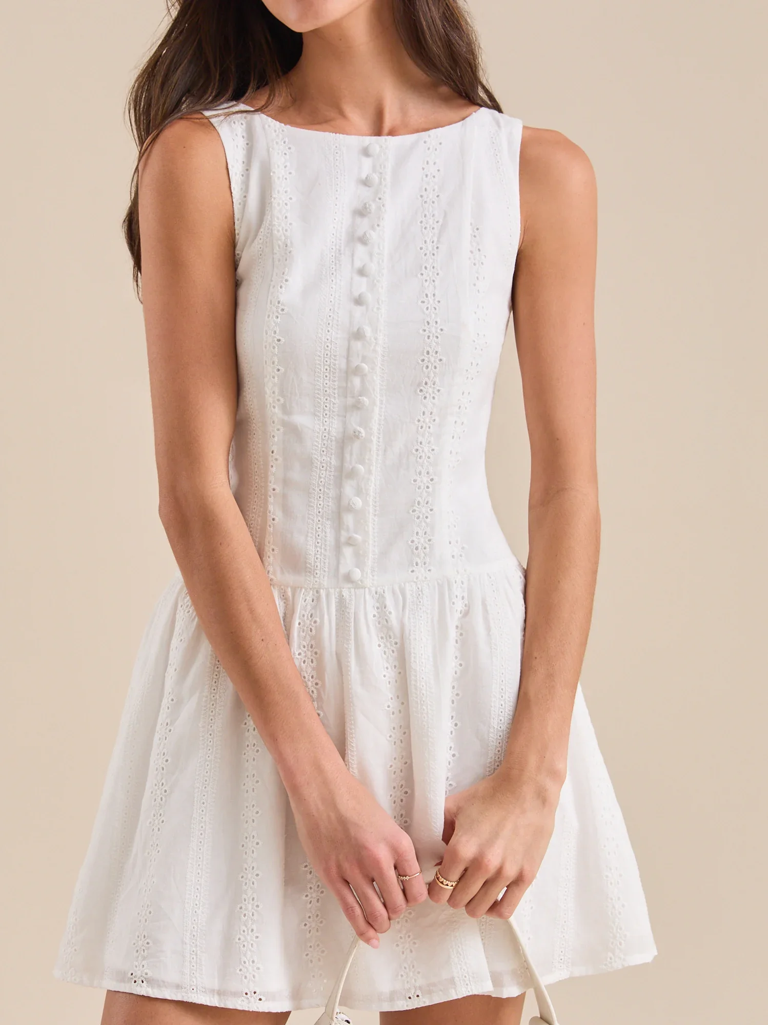 Layla Eyelet Mini Dress
