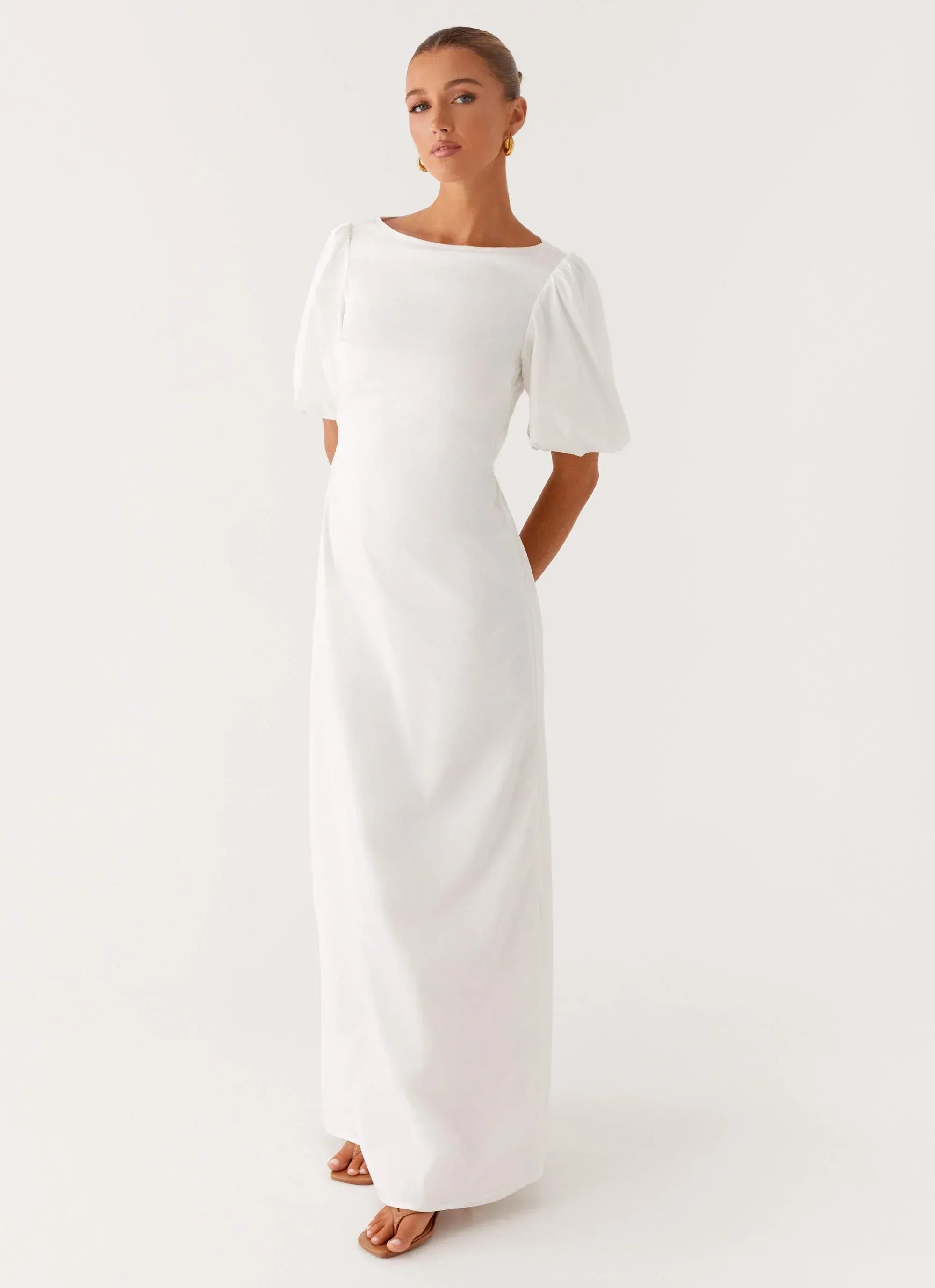 Judy Maxi Dress - White - luluinthesky
