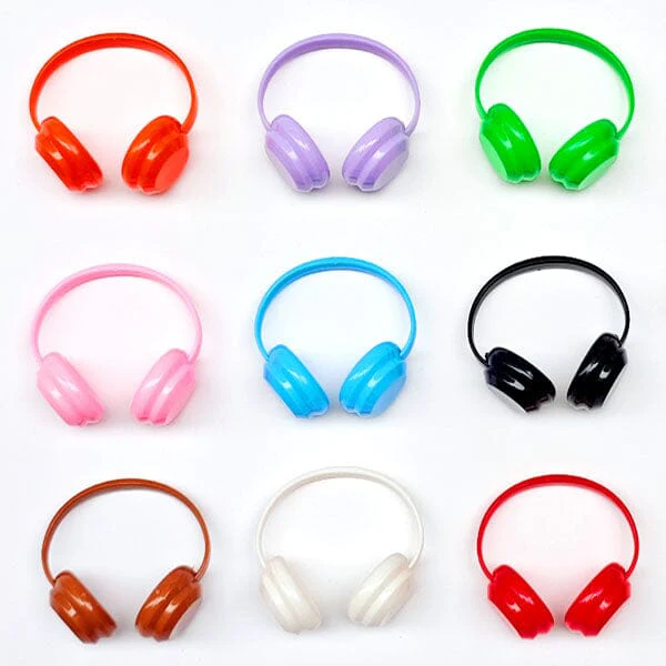 Mini Headphones Accessory for Plush Dolls (Assorted Colors) Petite Threads