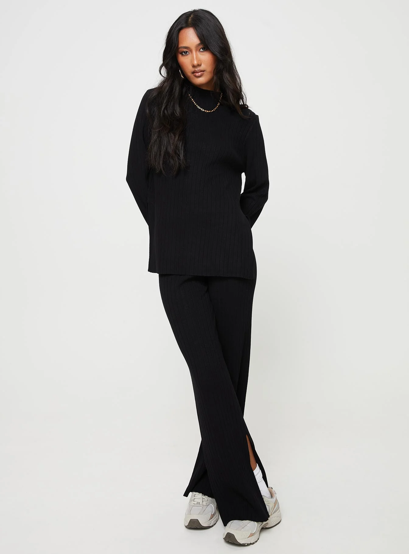 Allen Ribbed Sweater Black