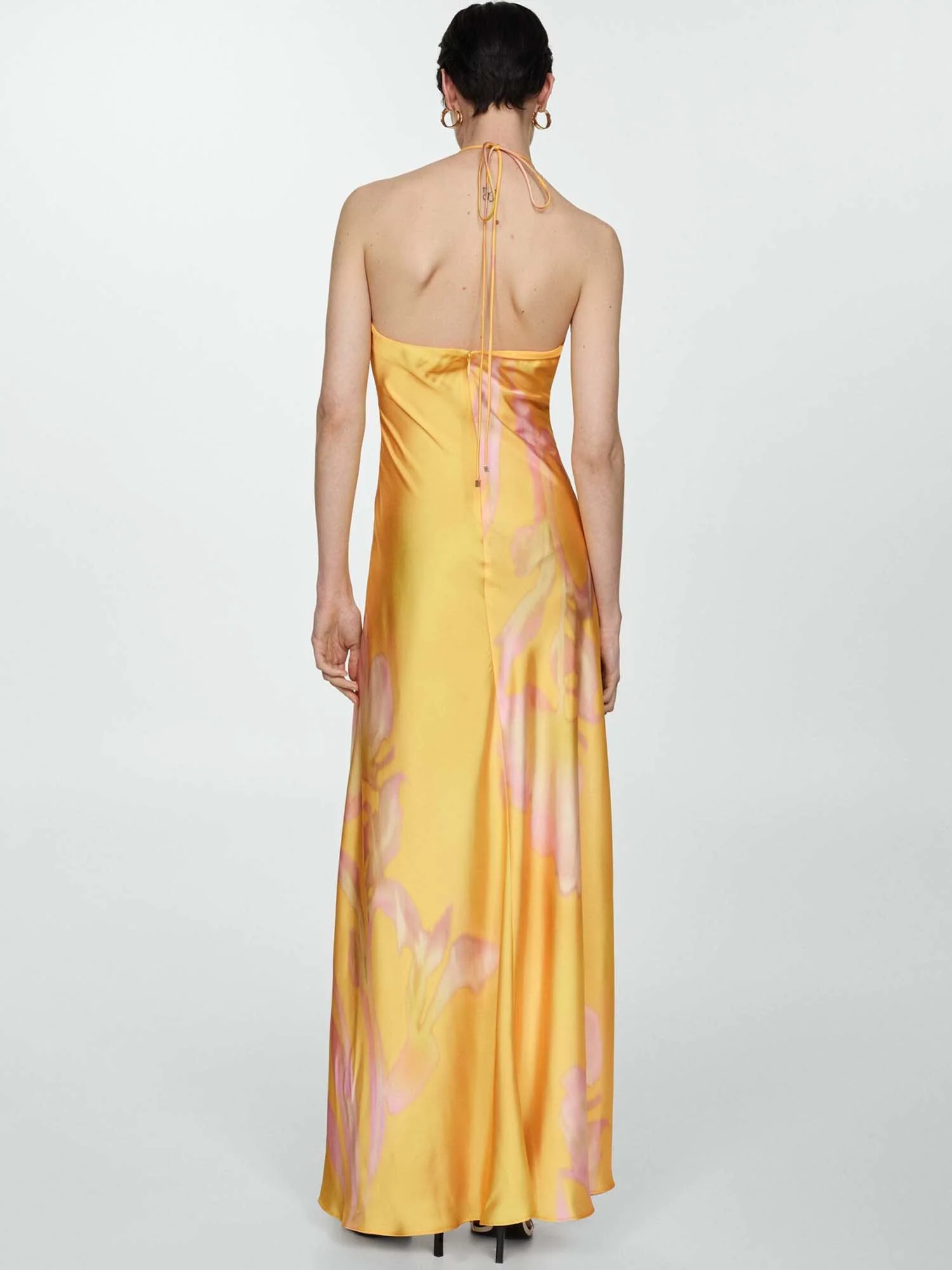 Yellow Halter Maxi Dress