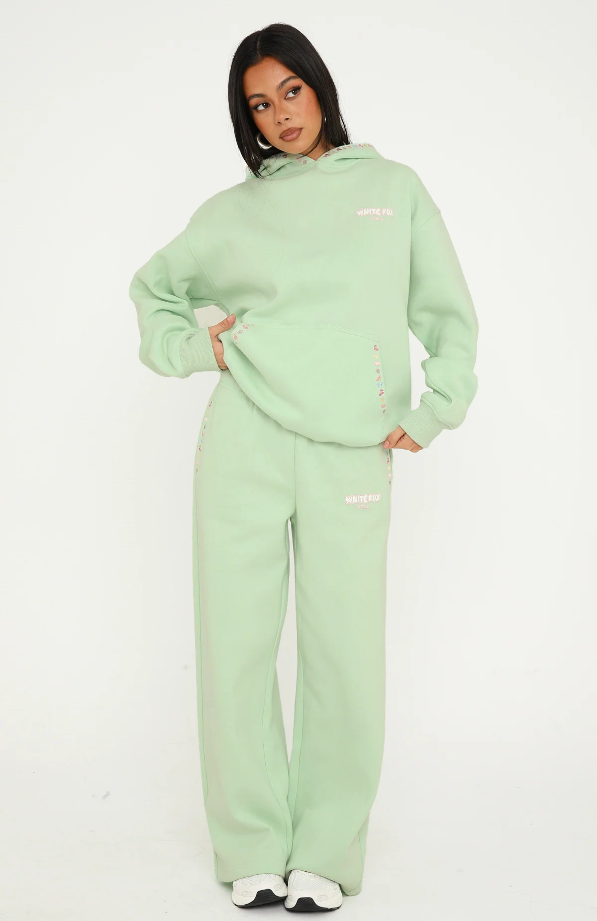 Vol. 2 Wide Leg Sweatpants Mint
