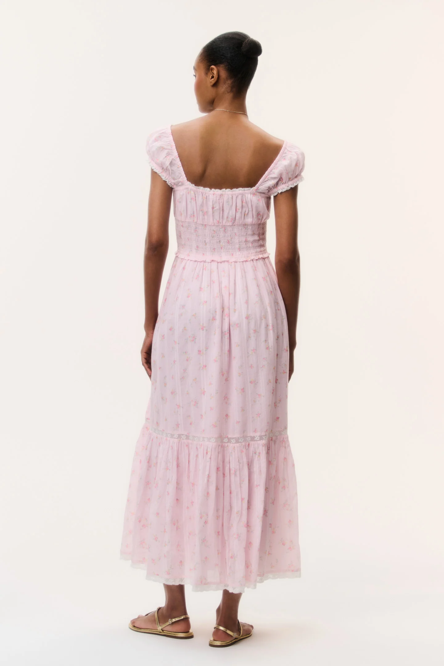 Lyssara Floral Cotton Maxi Dress