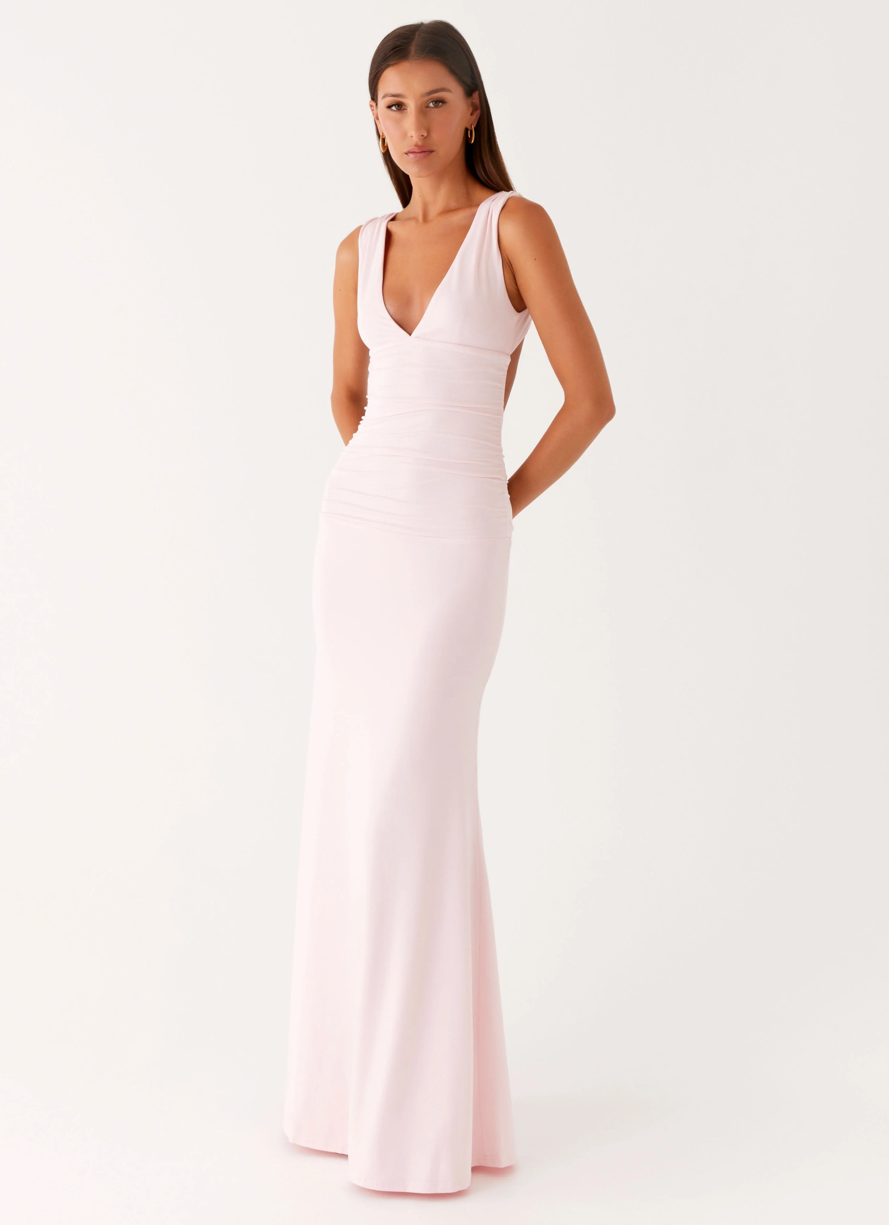 Cherry Sky Maxi Dress - Baby Pink - luluinthesky
