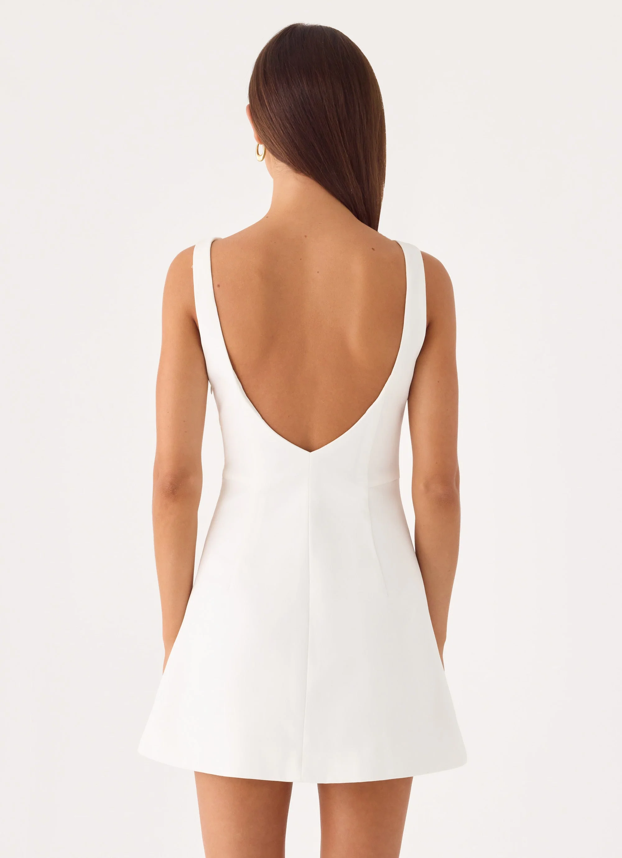 Lalita Mini Dress - White - luluinthesky