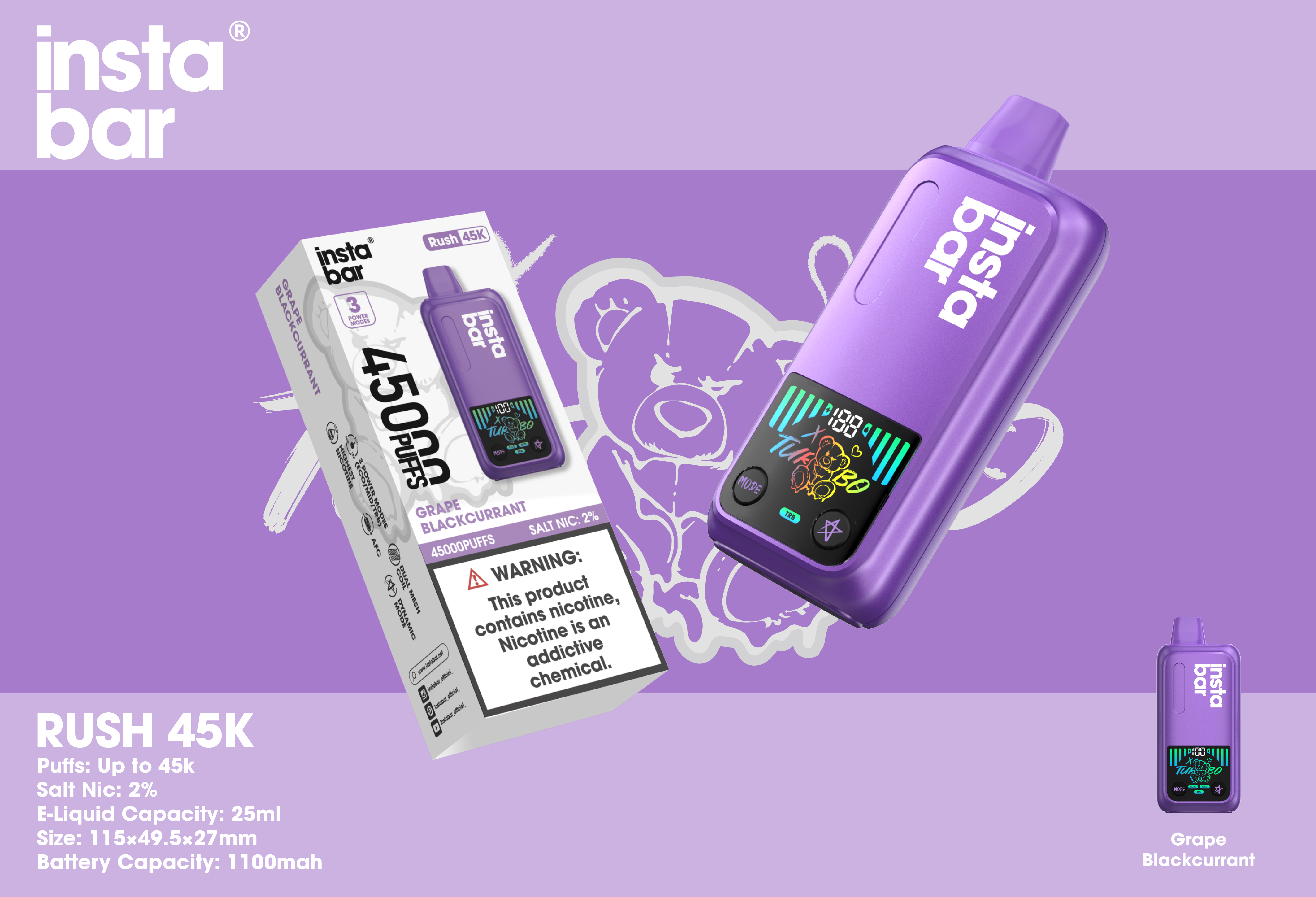 Instabar Rush 45K - mogicvape.pl