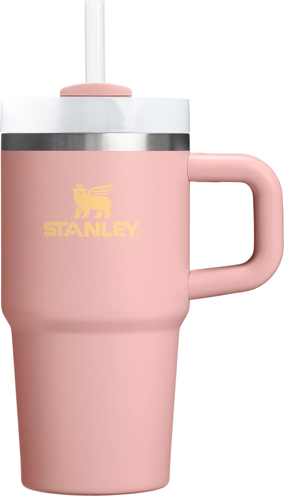 Stanley 20 oz. Quencher H2.0 FlowState Tumbler with Handle - Peach Rose