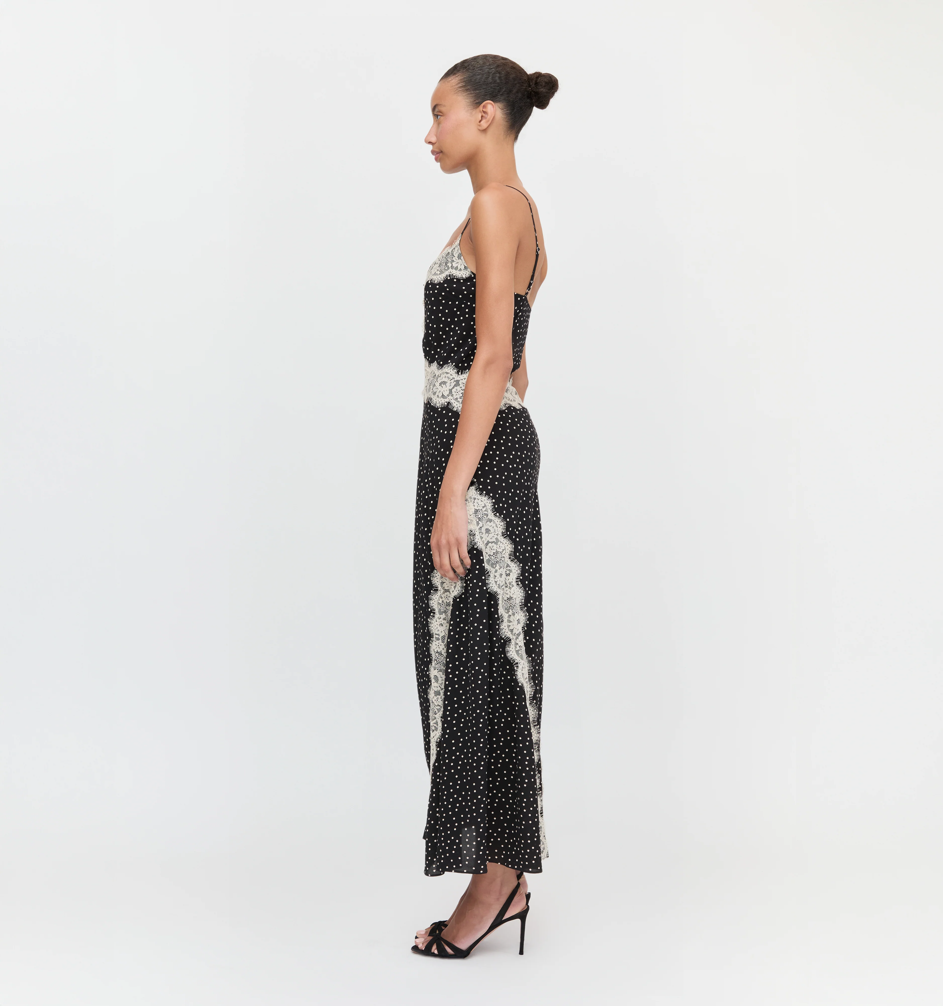 The Francesca Dress - Black Polka Dot
