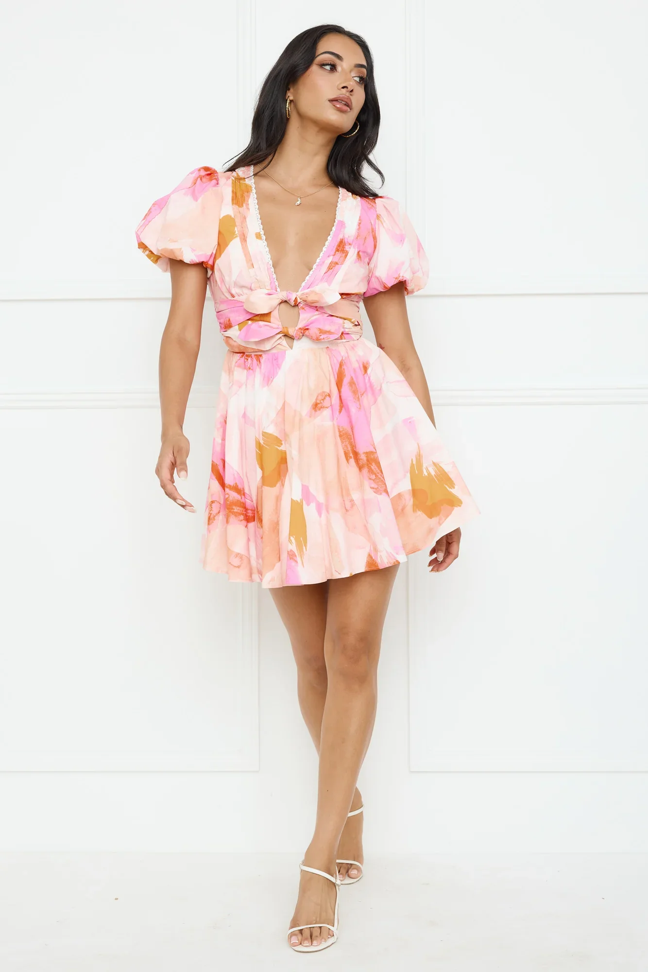 Cherry Bombshell Mini Dress Pink