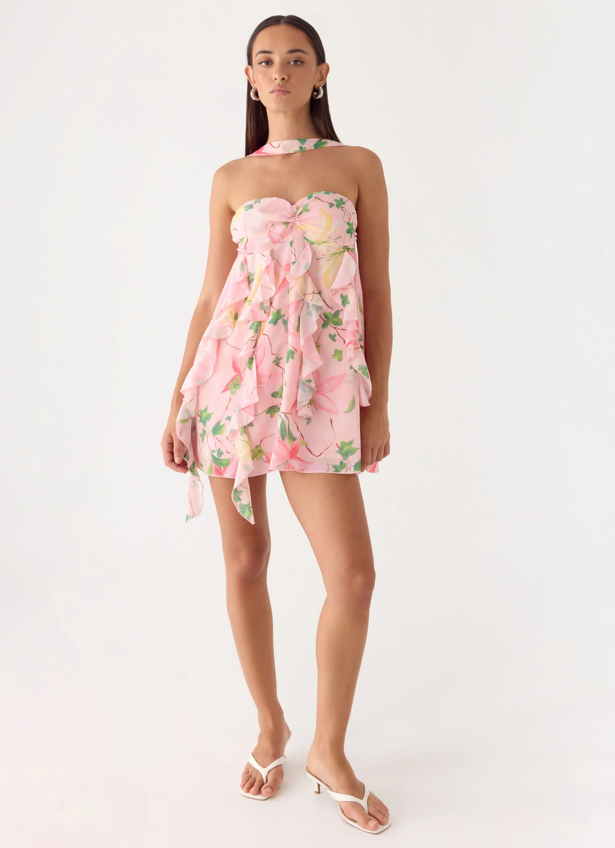 When You Look Mini Dress - Blooming Spring - luluinthesky