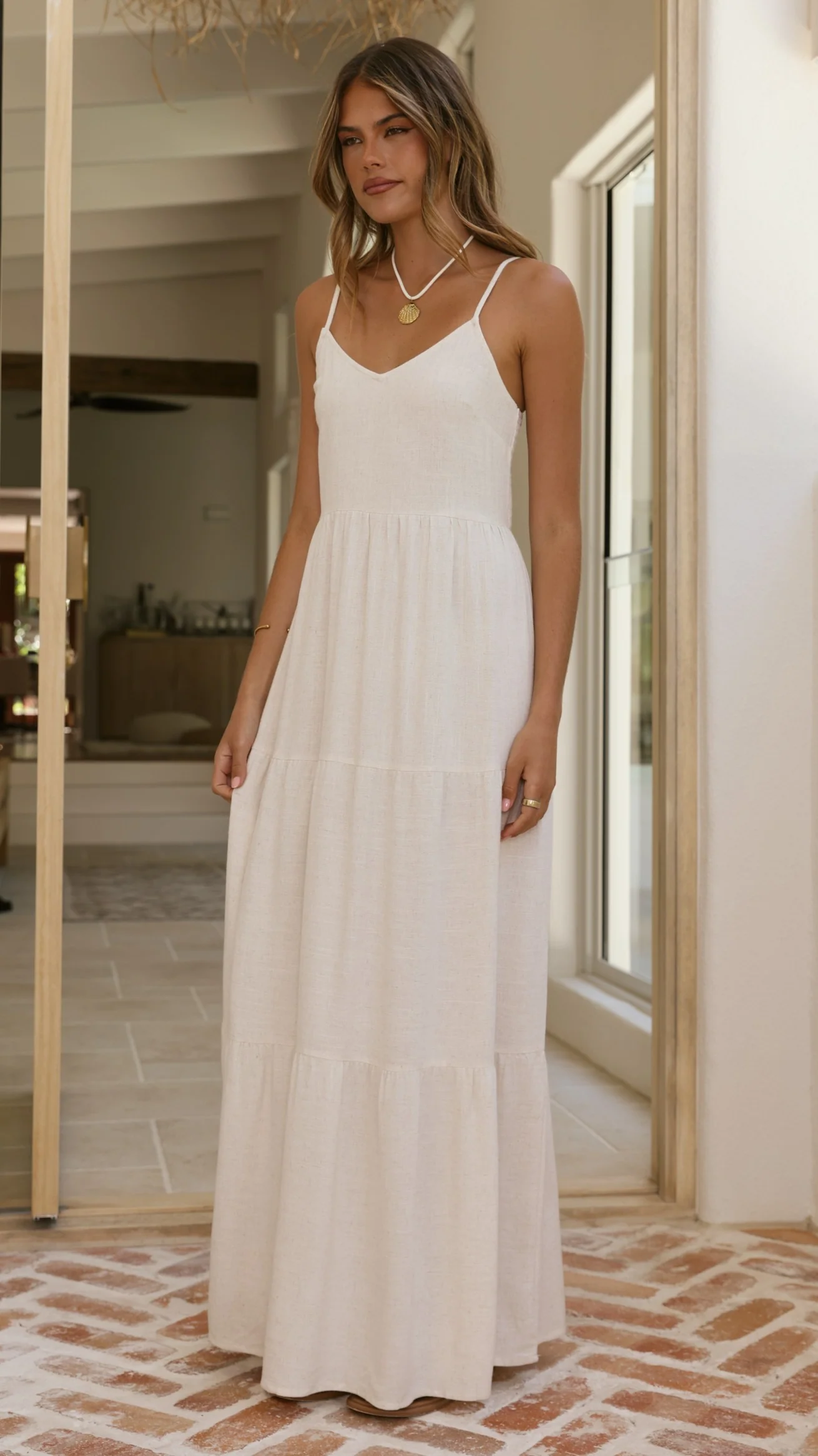 Shelley Maxi Dress - Natural - luluinthesky