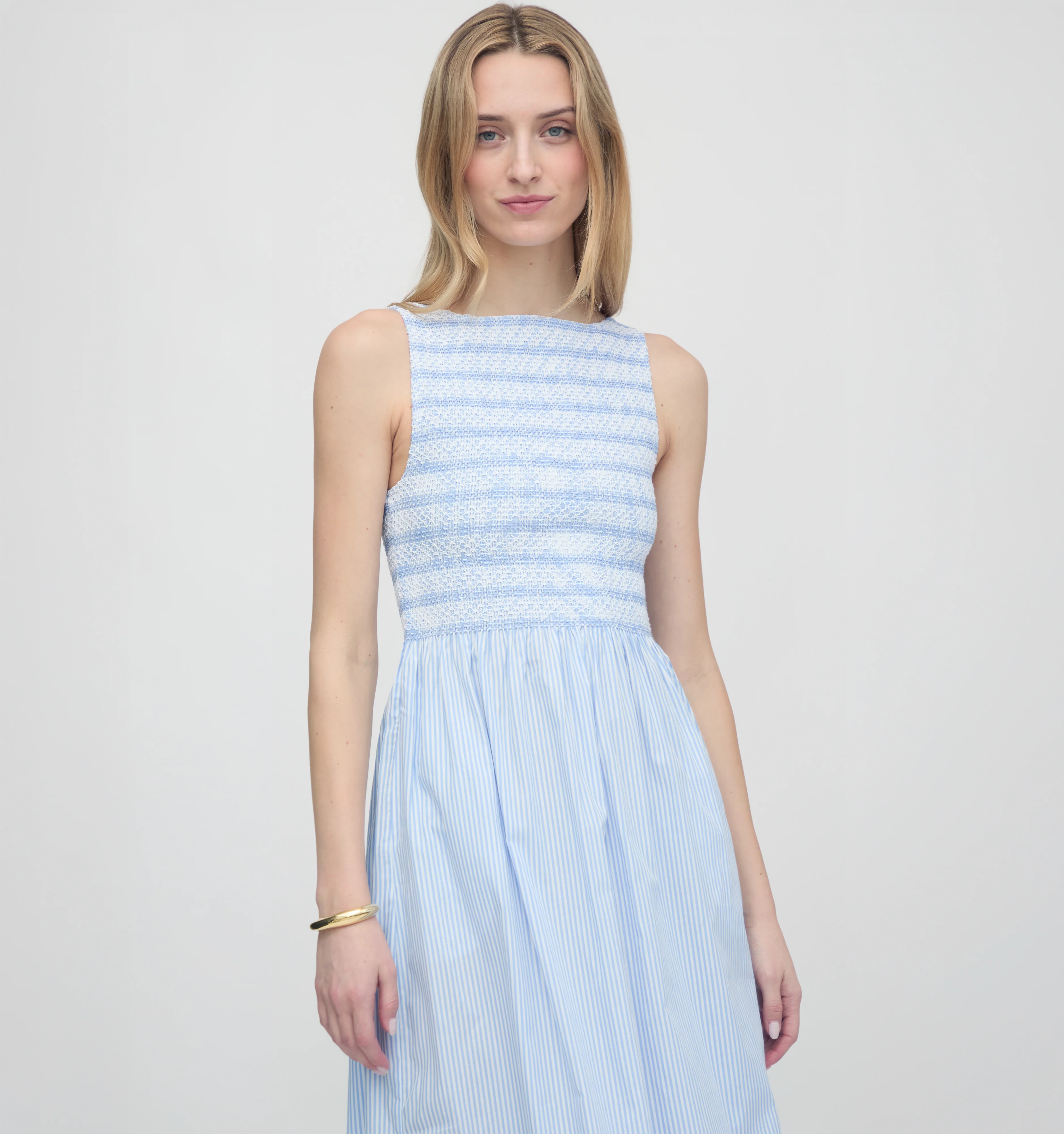 The Cosima Nap Dress - Blue/White Stripe