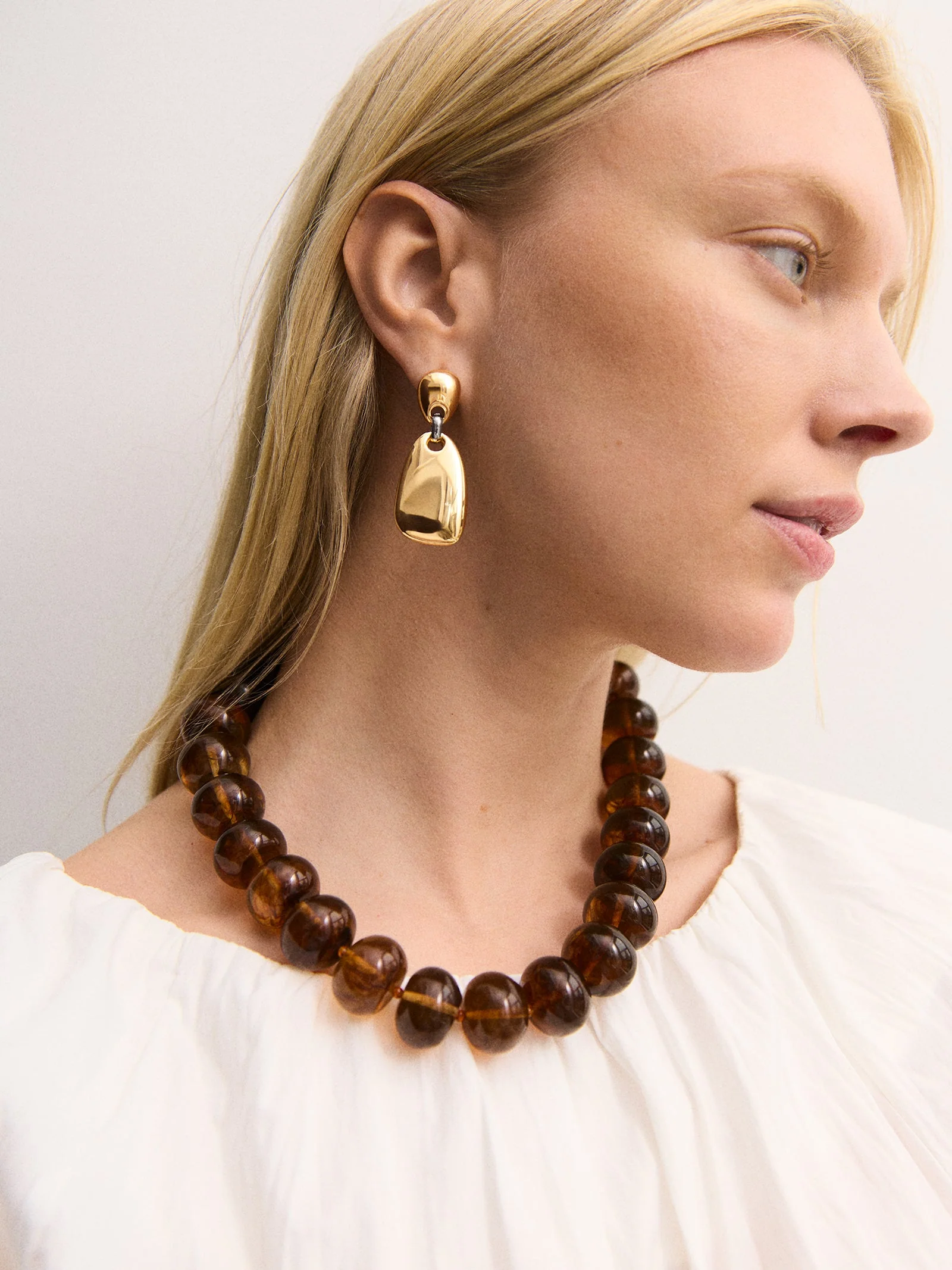 Maude Statement Earrings - Gold