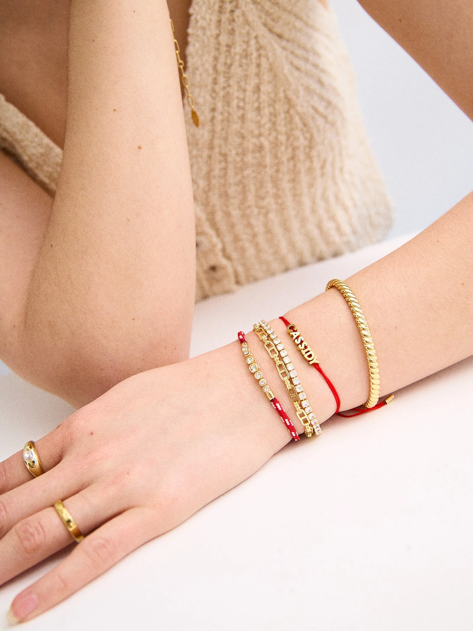 Rowan Semi-Precious Layered Bracelet - Shanghai