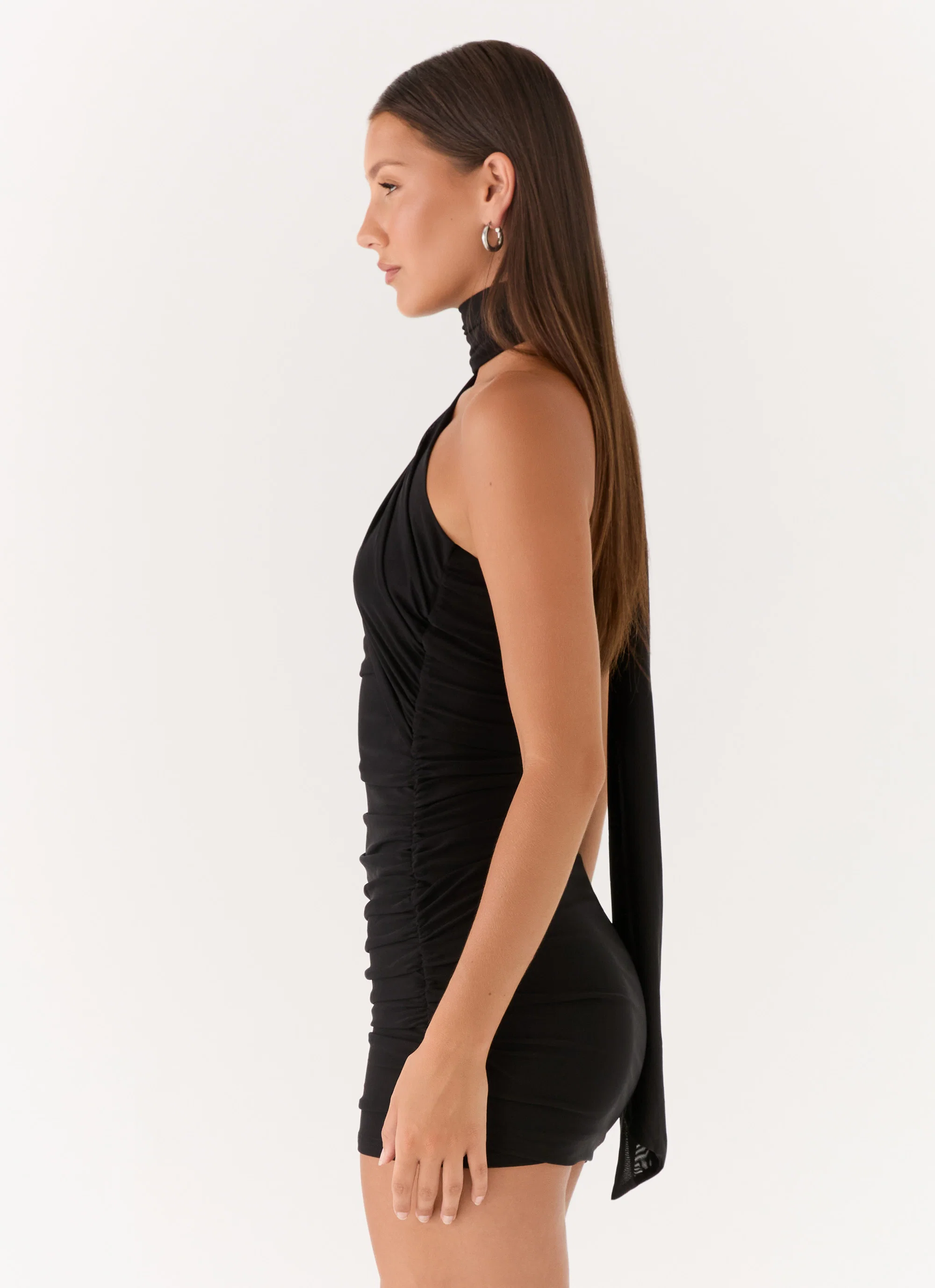 Breaking News Micro Mini Dress - Black