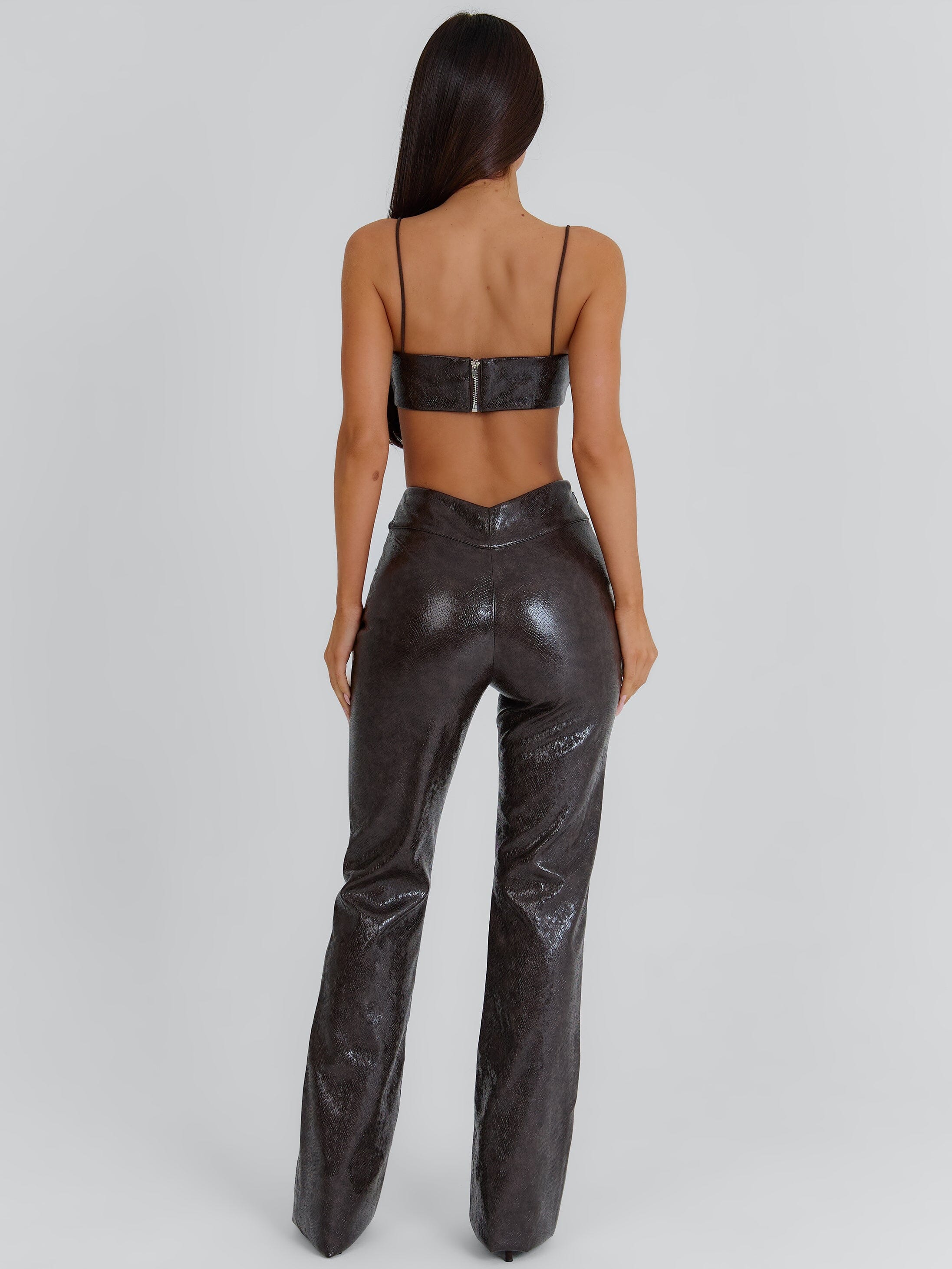 ISHANI PANT CHOCOLATE BROWN