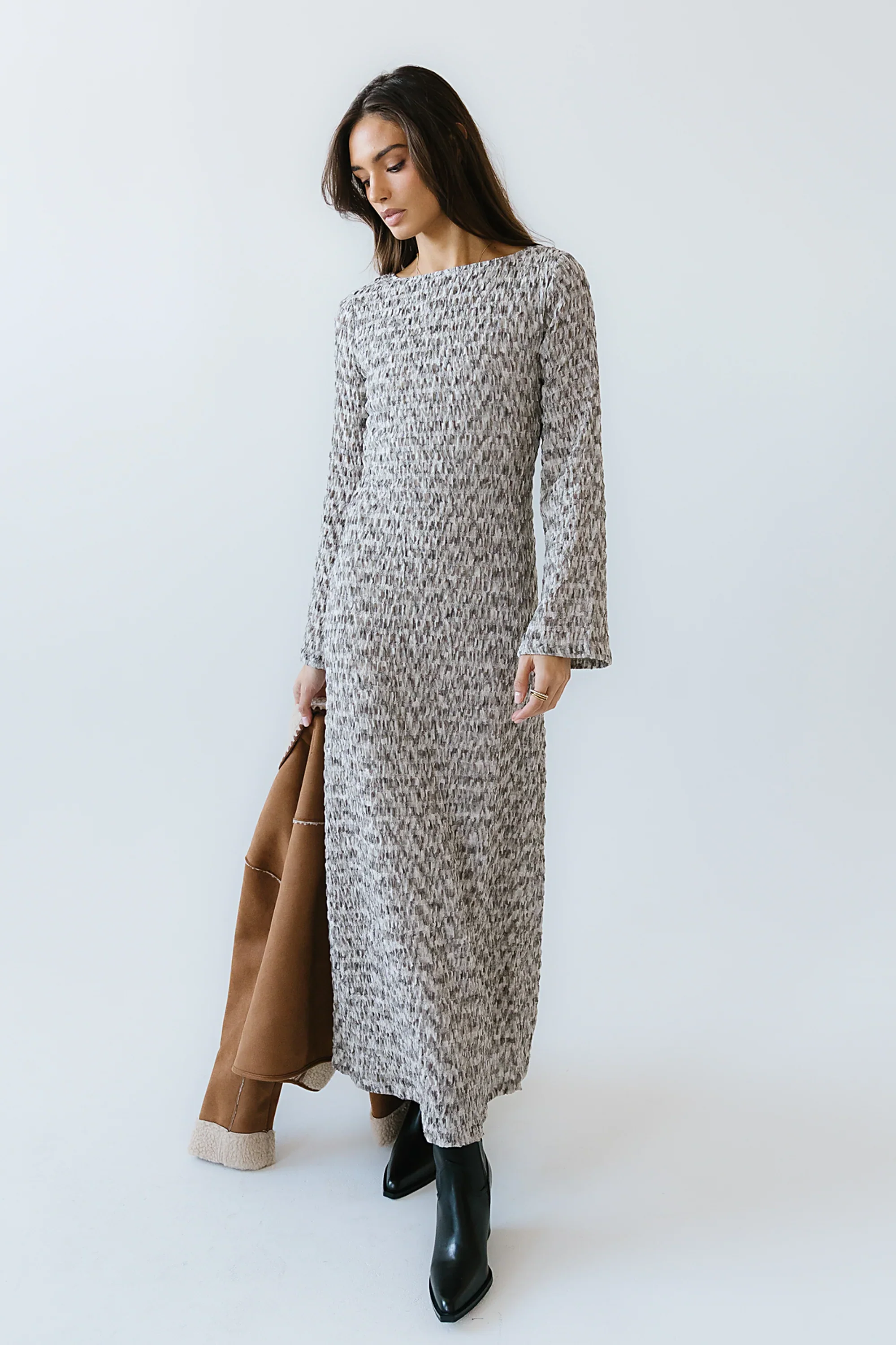 Lennon Textured Maxi Dress