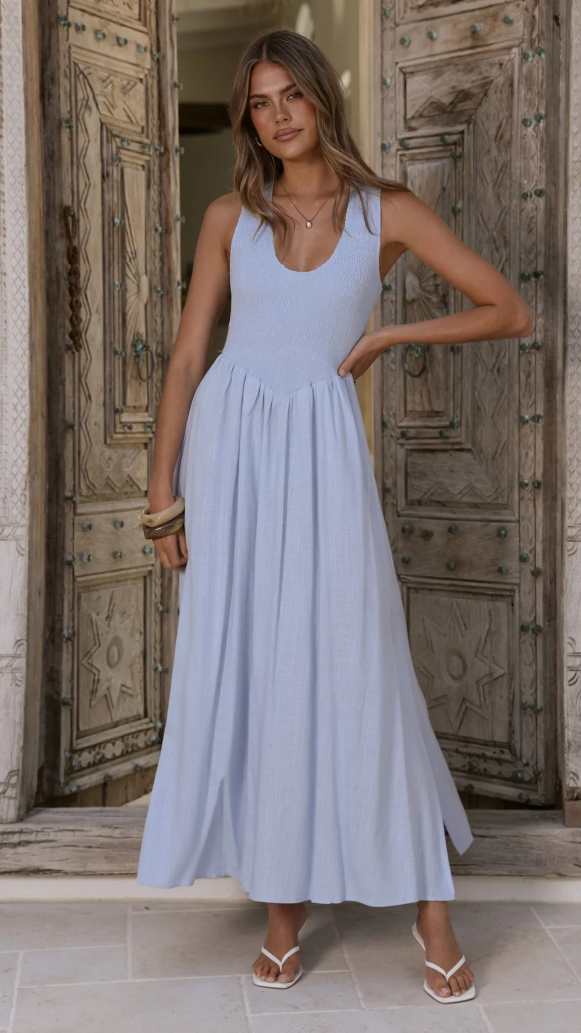 Amira Maxi Dress - Blue