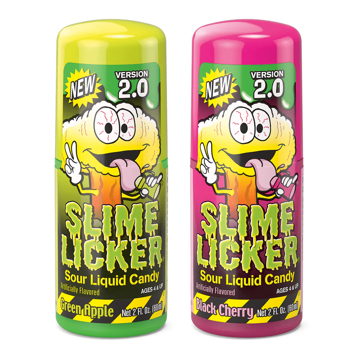 Toxic Waste: Slime Licker 2.0 Version - Green Apple & Black Cherry Roller (Ships Assorted)