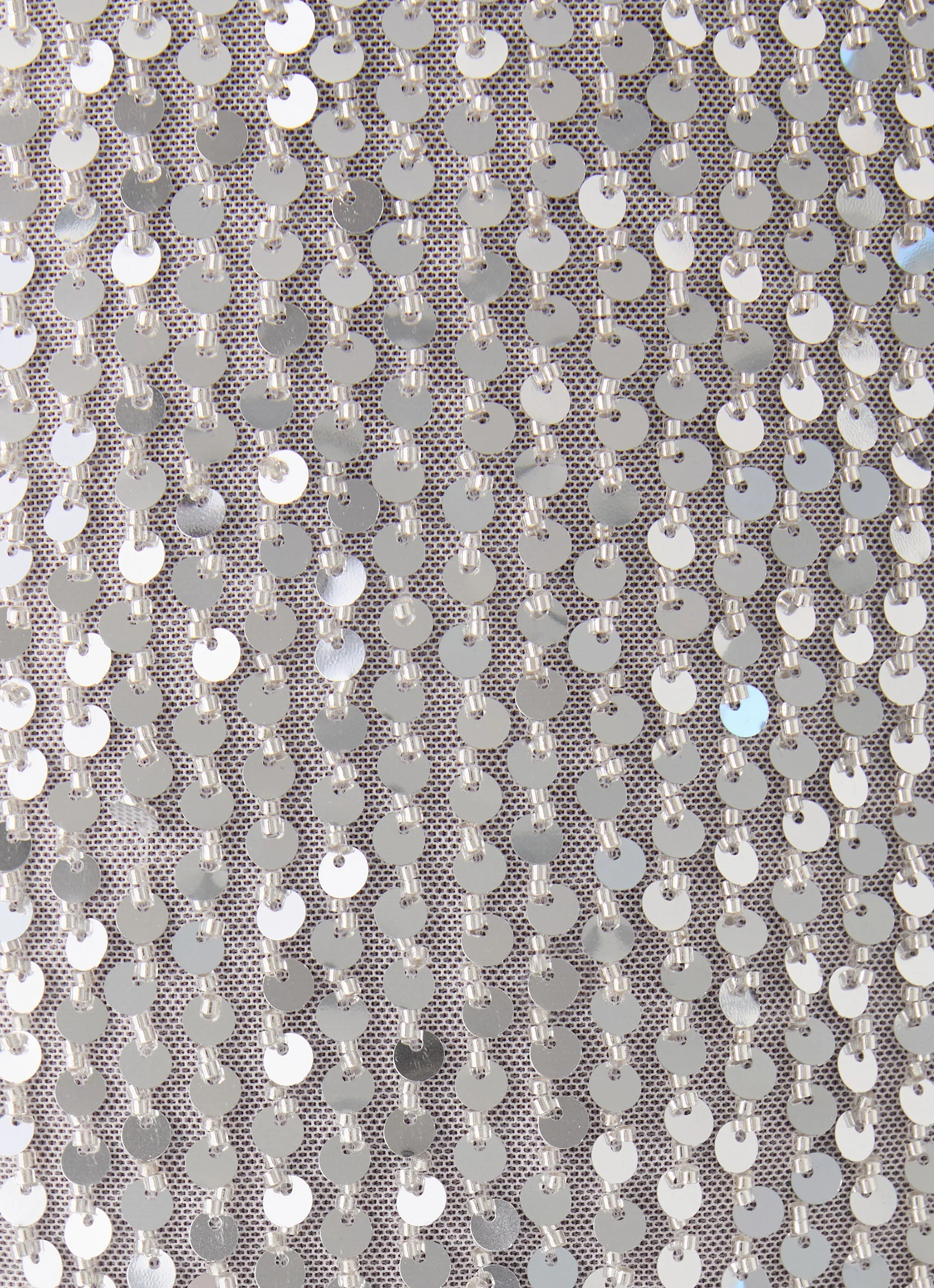 Alula Sequin Mini Dress - Silver - luluinthesky