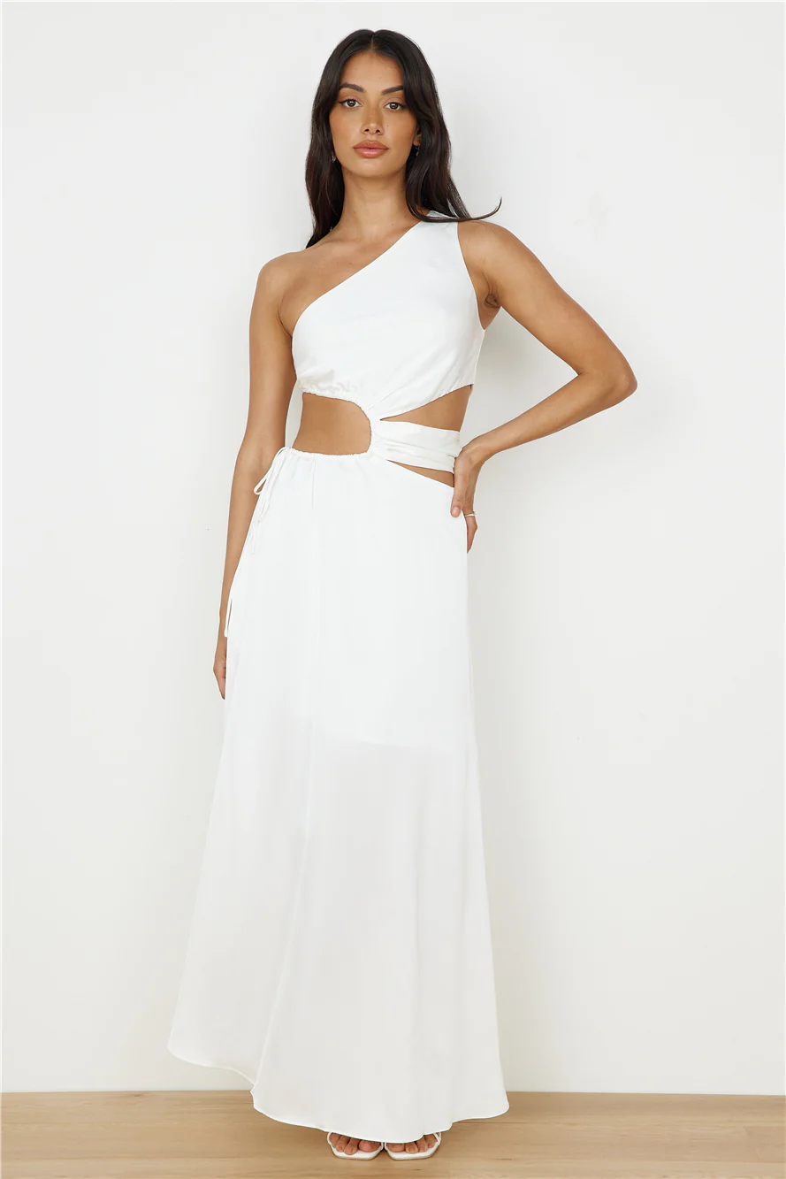 We Got This Feeling Maxi Dress White