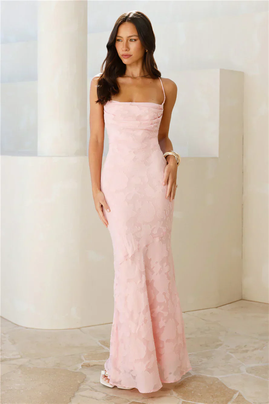 Bridge To Wonderland Maxi Dress Pink - luluinthesky