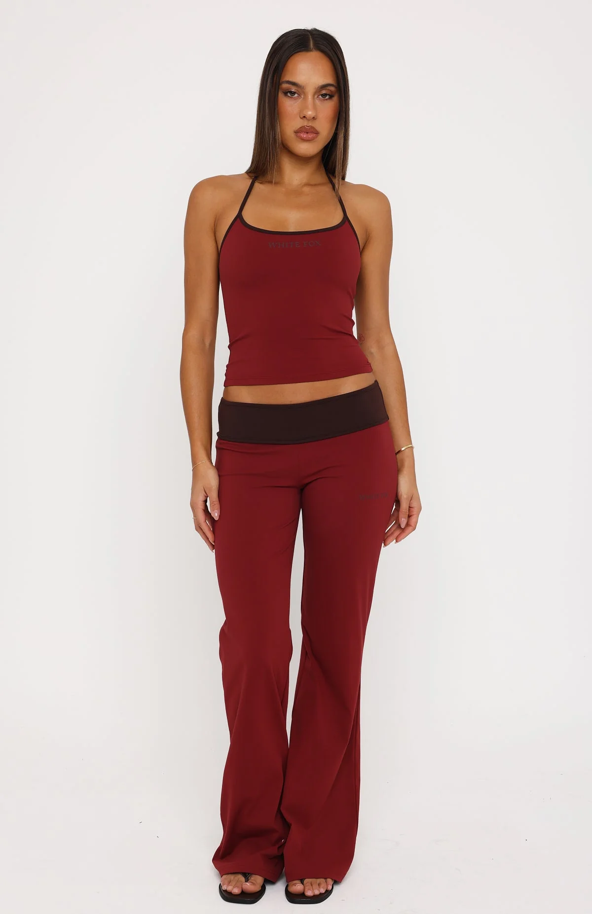 Glow Game Flare Pants Red