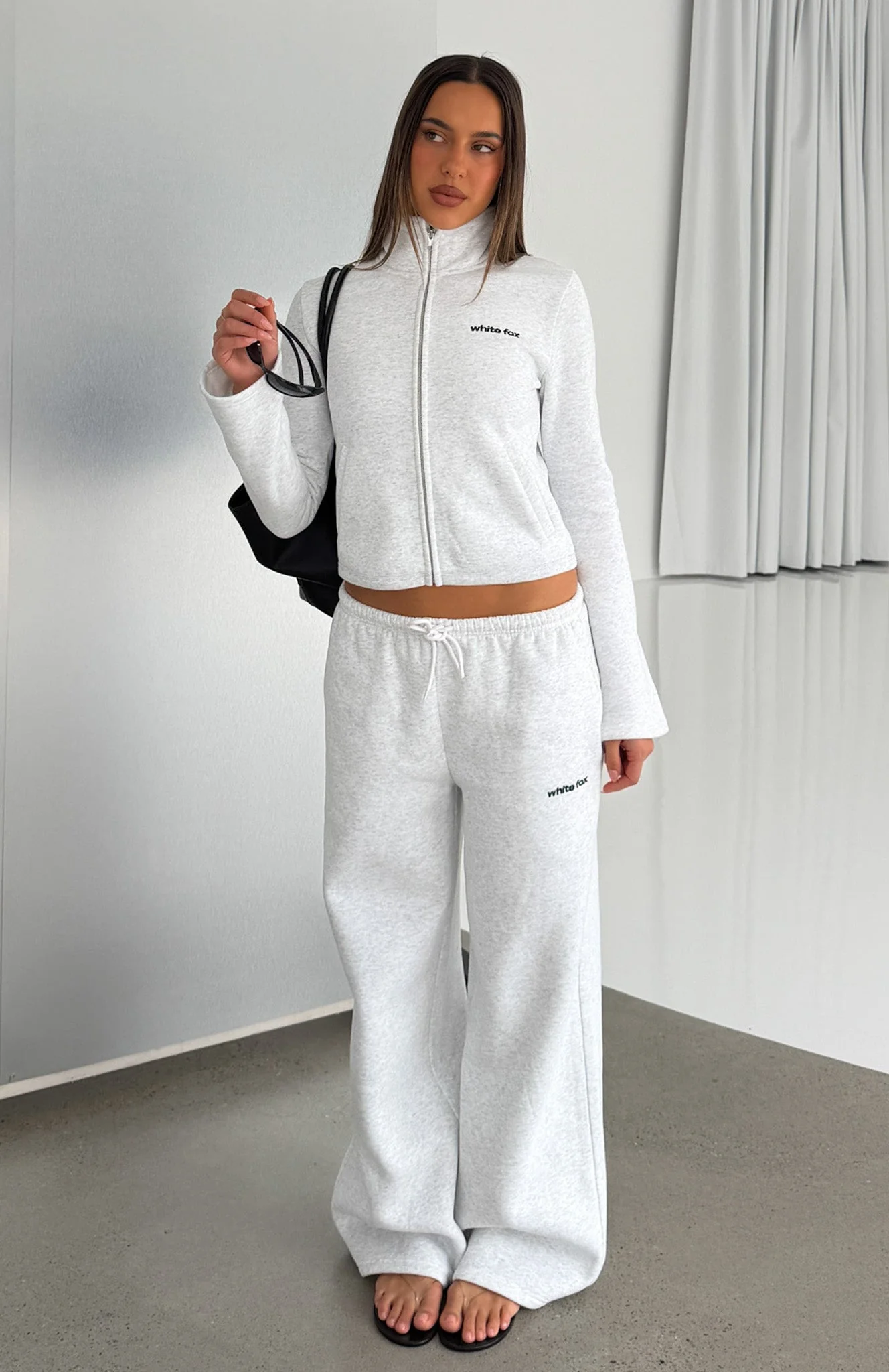 Not Changing Wide Leg Sweatpants Grey Marle