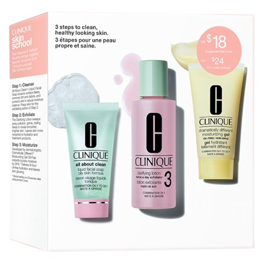 Clinique 3-fazowy system pielęgnacji Mini zestawy All About Clean 3 Step Skin 3