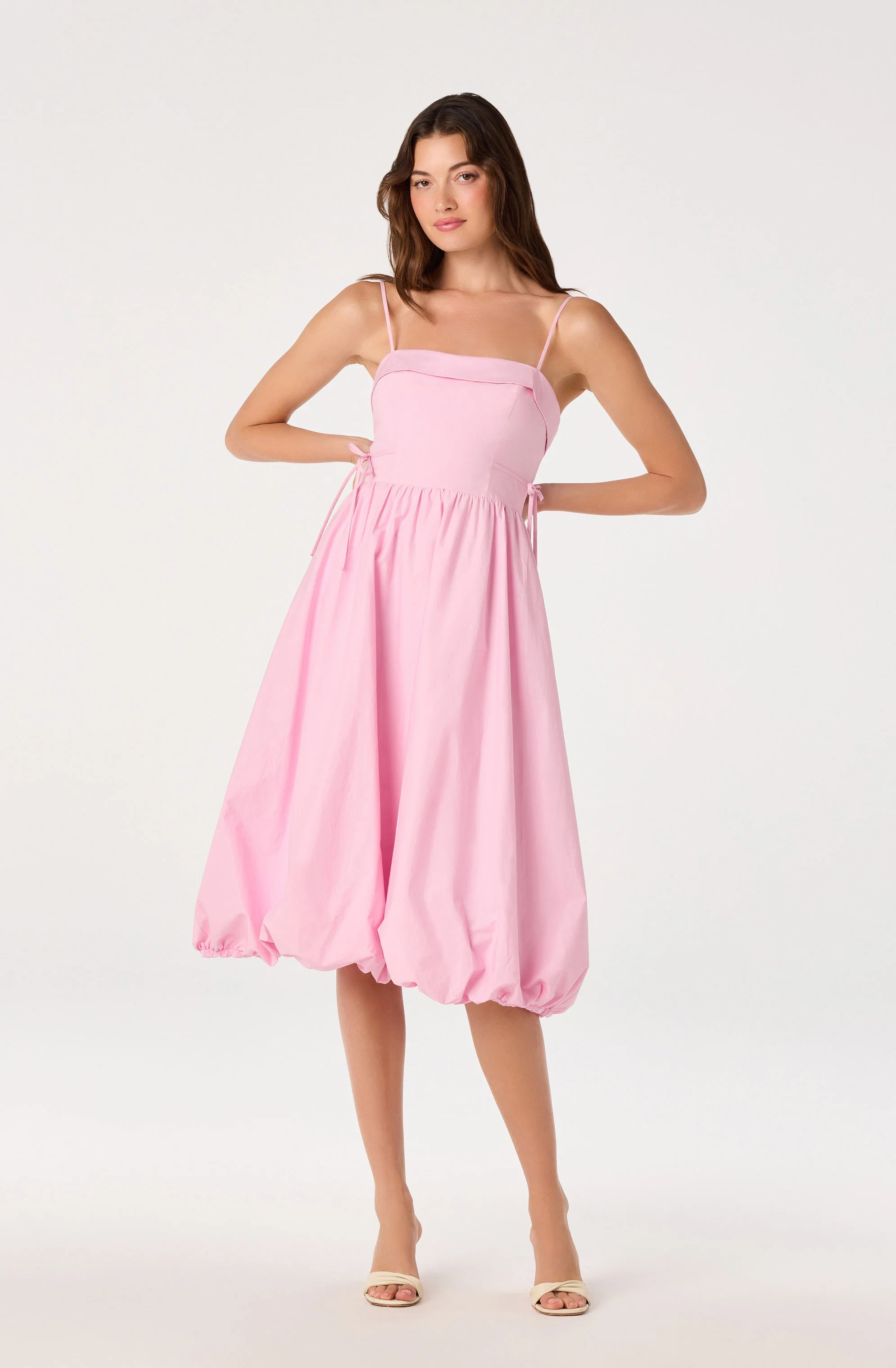 Dahlia Bubble Hem Midi Dress
