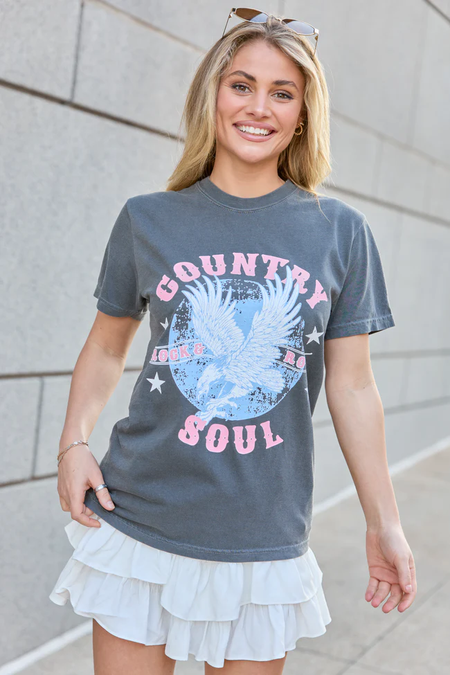 Country Soul Dark Grey Graphic Tee