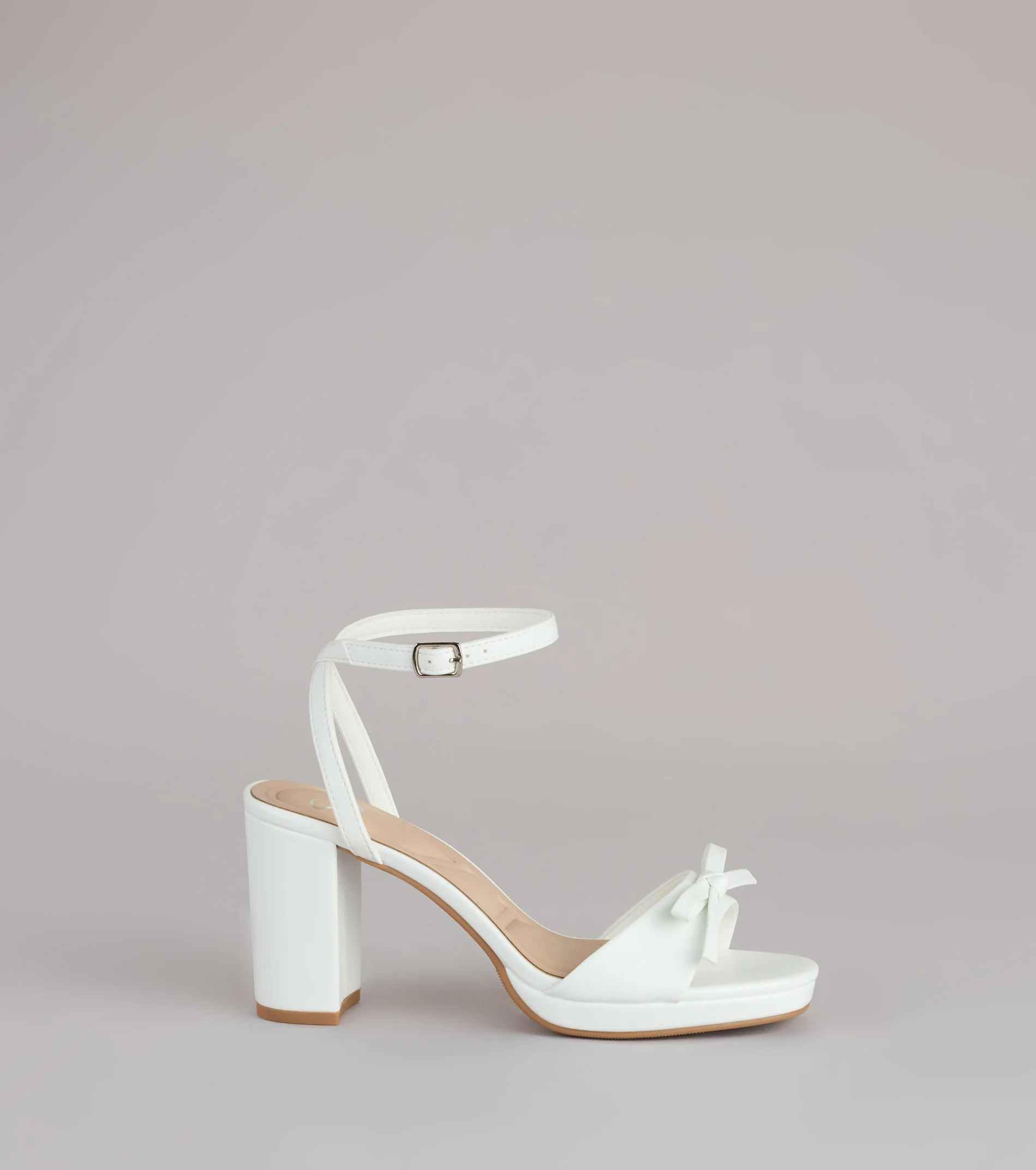Chic Little Bow Platform Heels