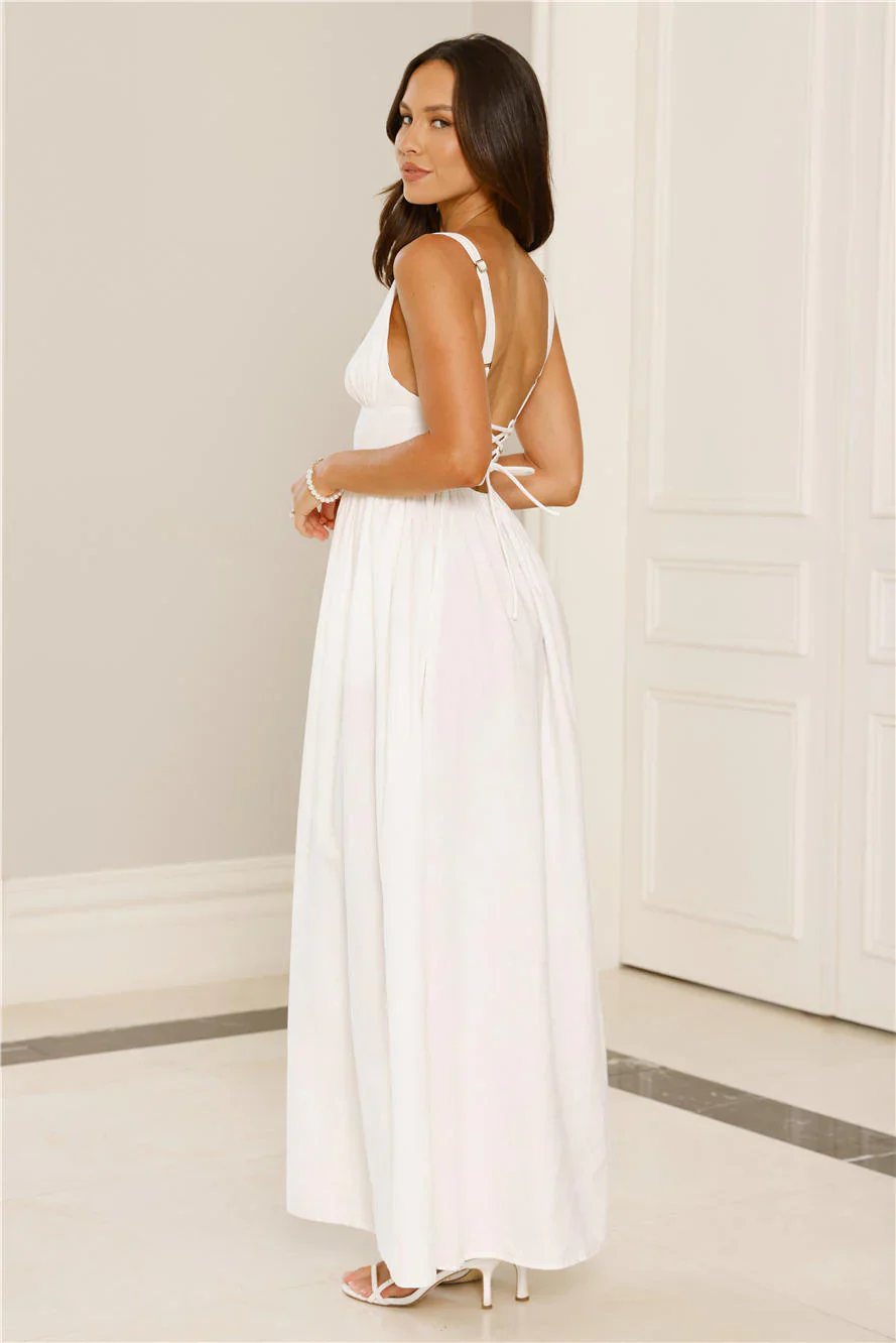 Enchanted Ever After Maxi Dress White - luluinthesky