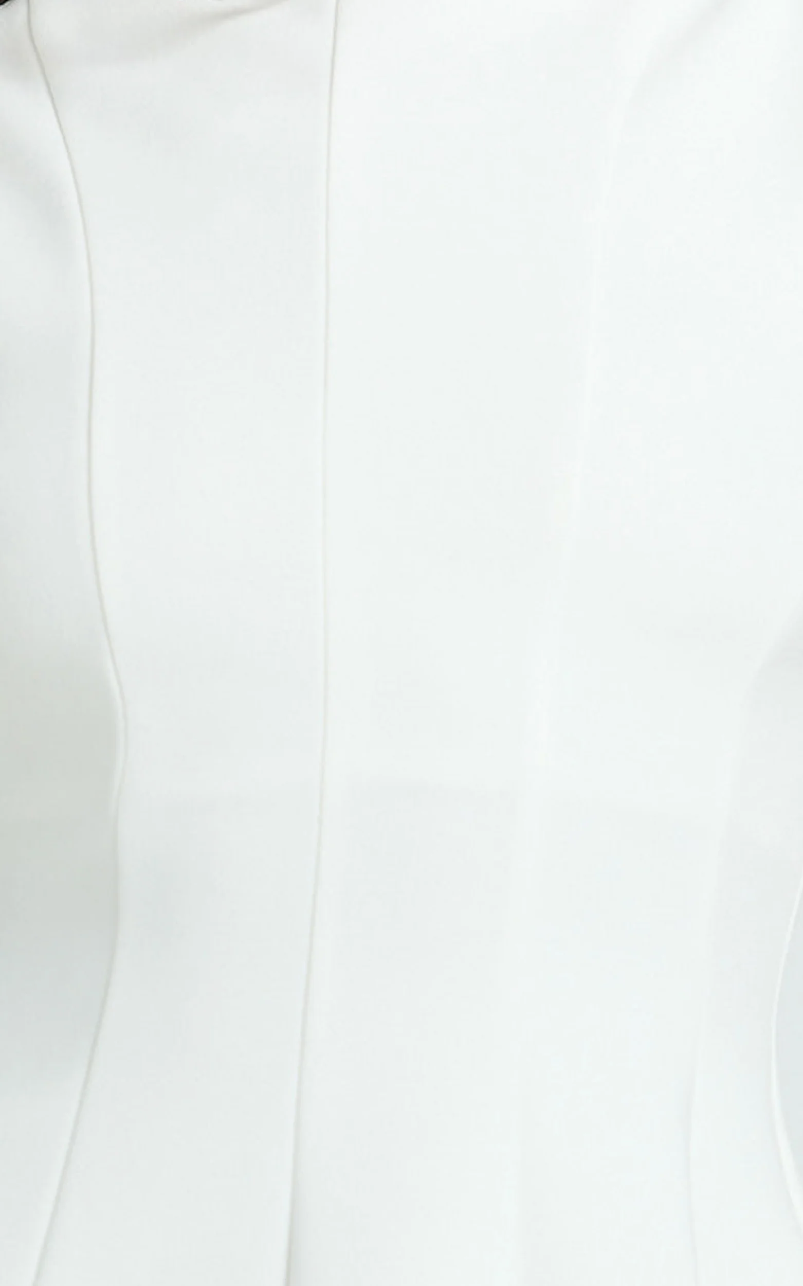 Becky Mini Dress High Neck Sleeveless Fit And Flare Dress in White - luluinthesky