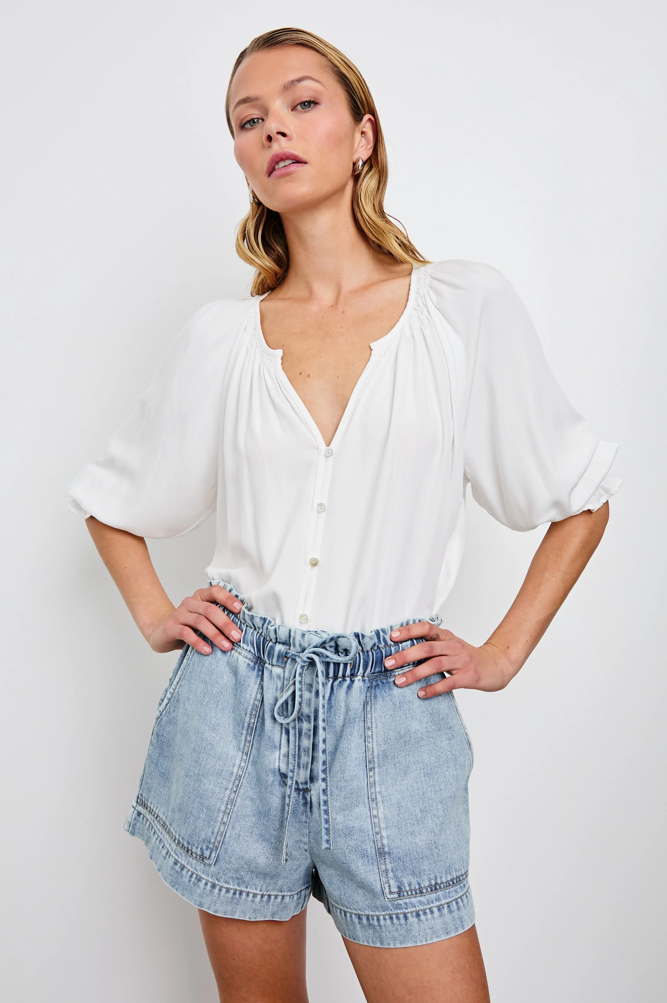 Mariah Shirt - Pearl