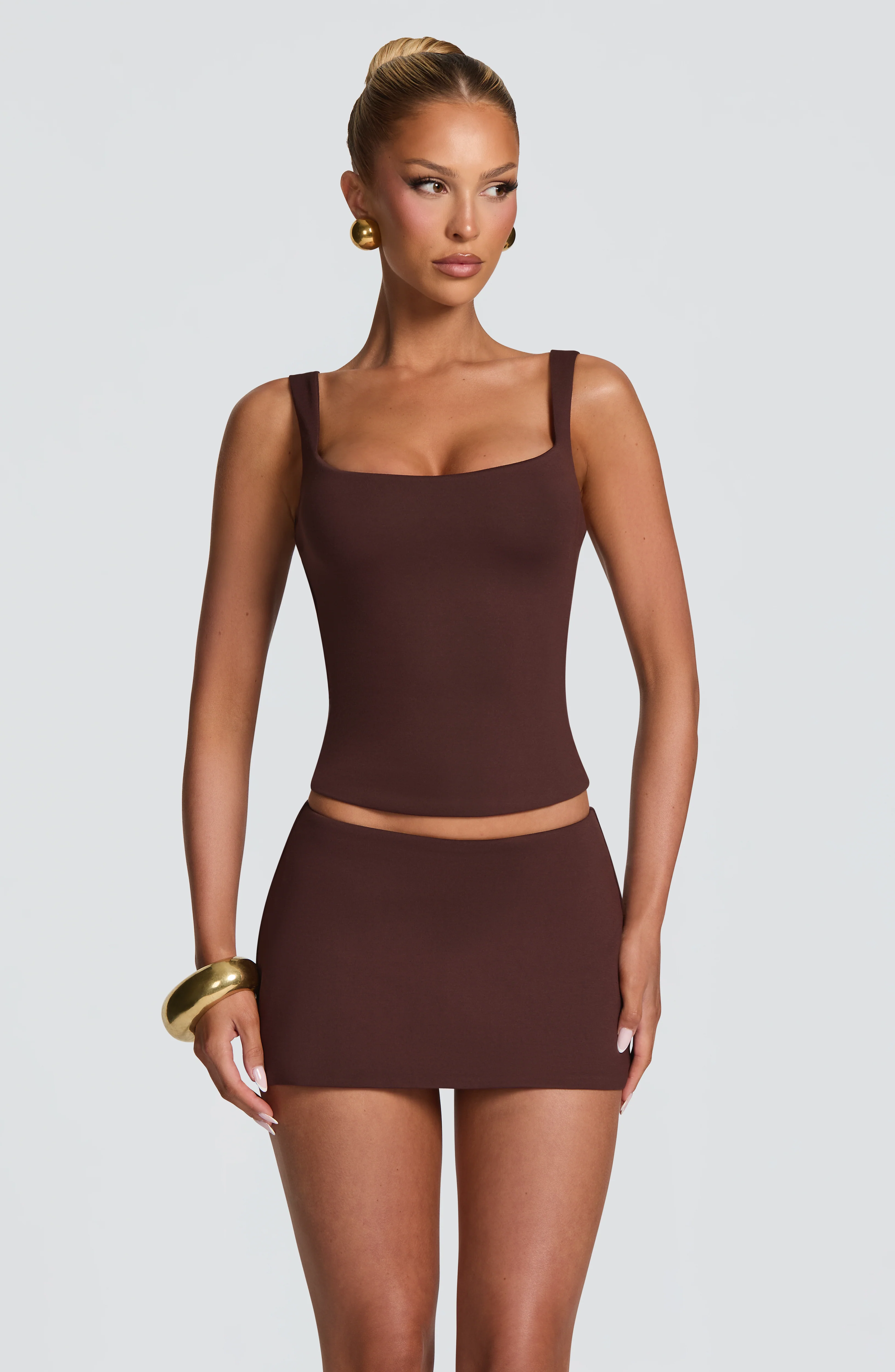 Bea Top - Plum Brown