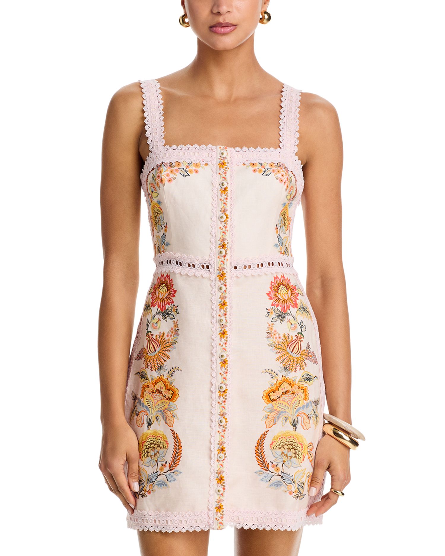 FARM Rio Ligia Square Neck Dress