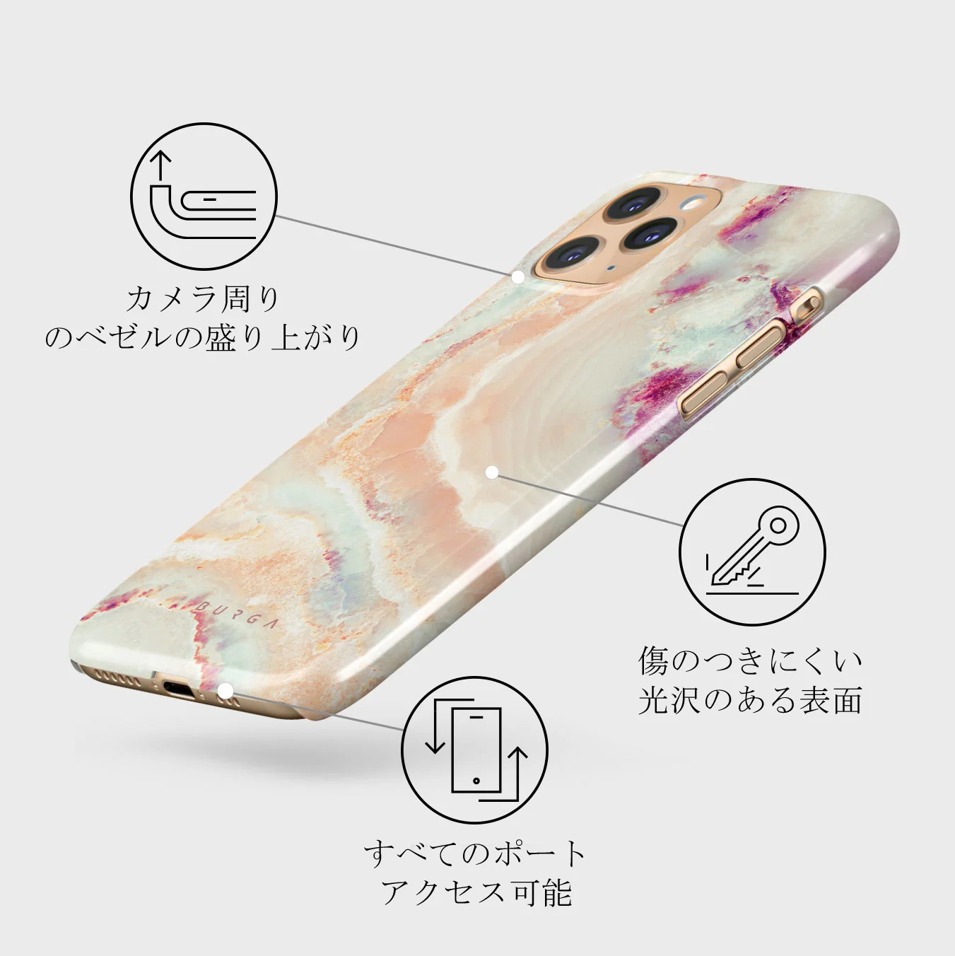 Berry Sorbet - Girly iPhone 11 Pro Max ケース