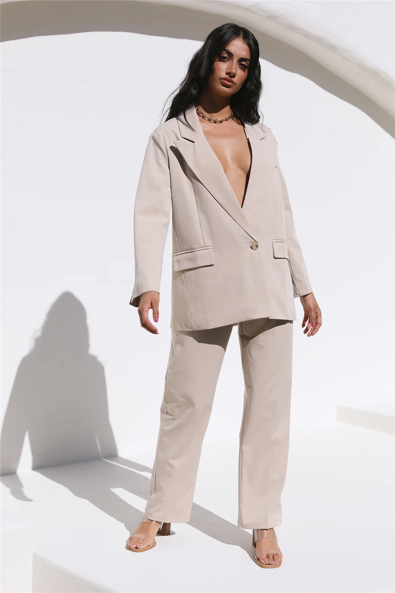 Twin Flame Pants Beige