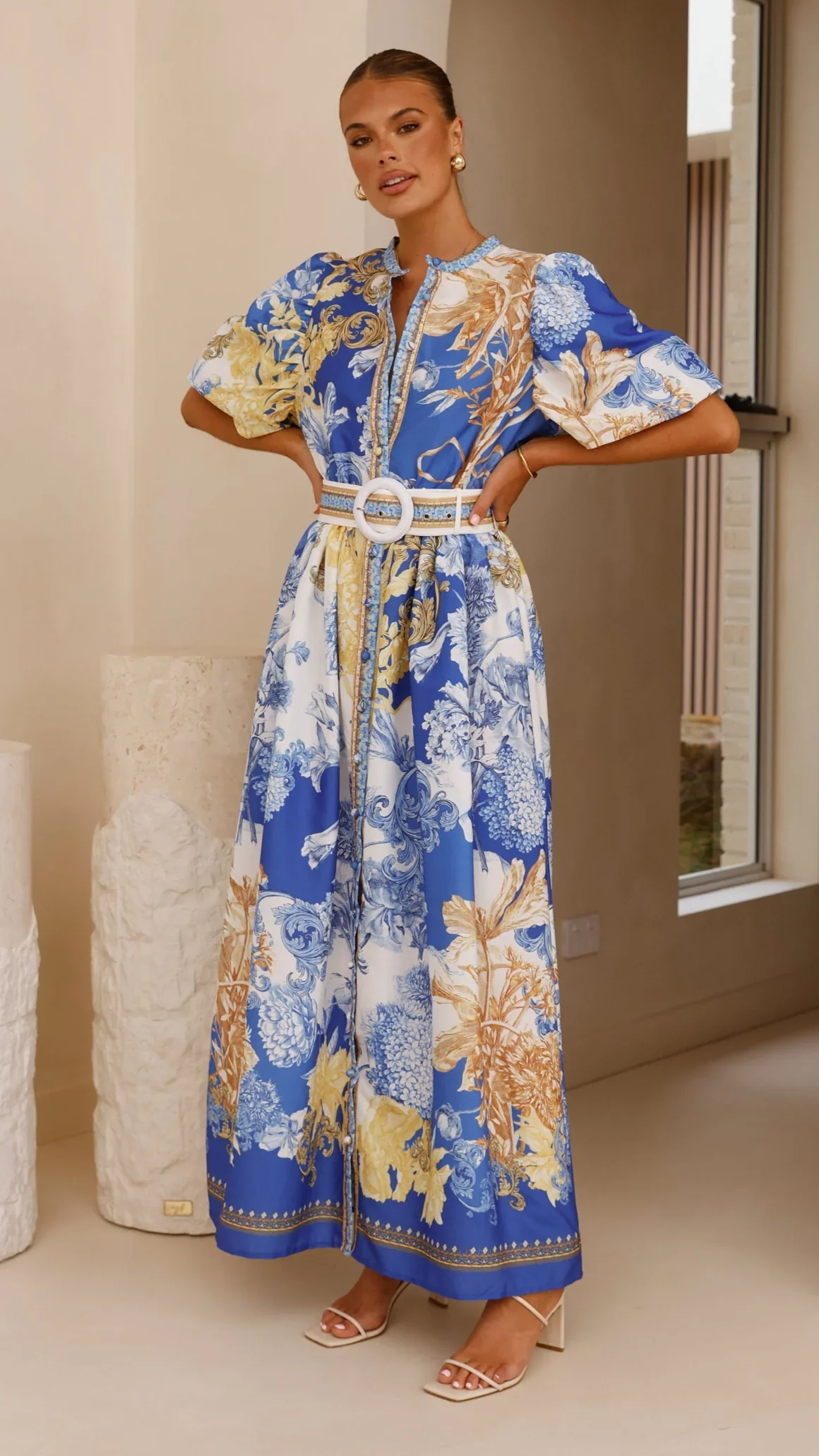 Vania Maxi Dress - Blue Doll